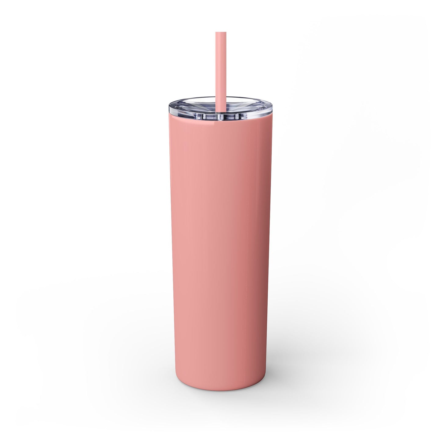 The Chic Co. Gold Crown Monogram Skinny Tumbler 20oz — Gold Stainless Straw