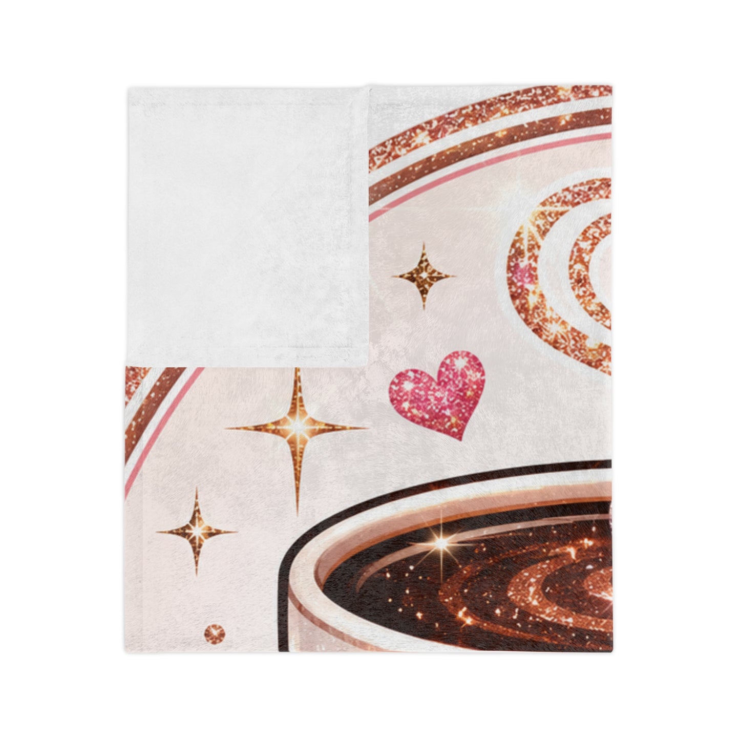 Cozy Coffee Lover Velveteen Blanket — Soft Plush Throw for Relaxing Days