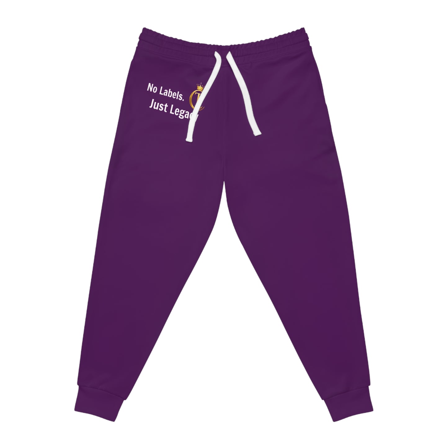 No Labels Just Legacy Athletic Joggers — The Chic Co. Gold Crown Monogram Sweatpants