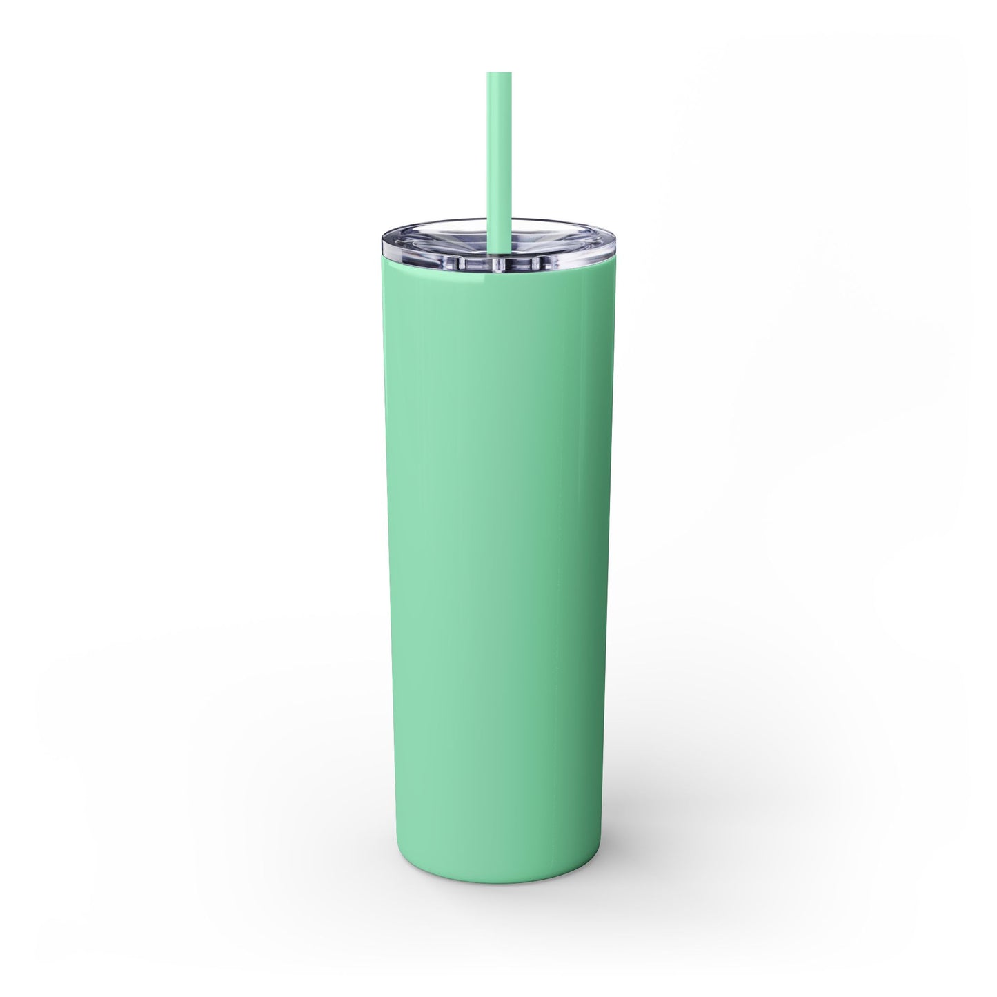 The Chic Co. Gold Crown Monogram Skinny Tumbler 20oz — Gold Stainless Straw