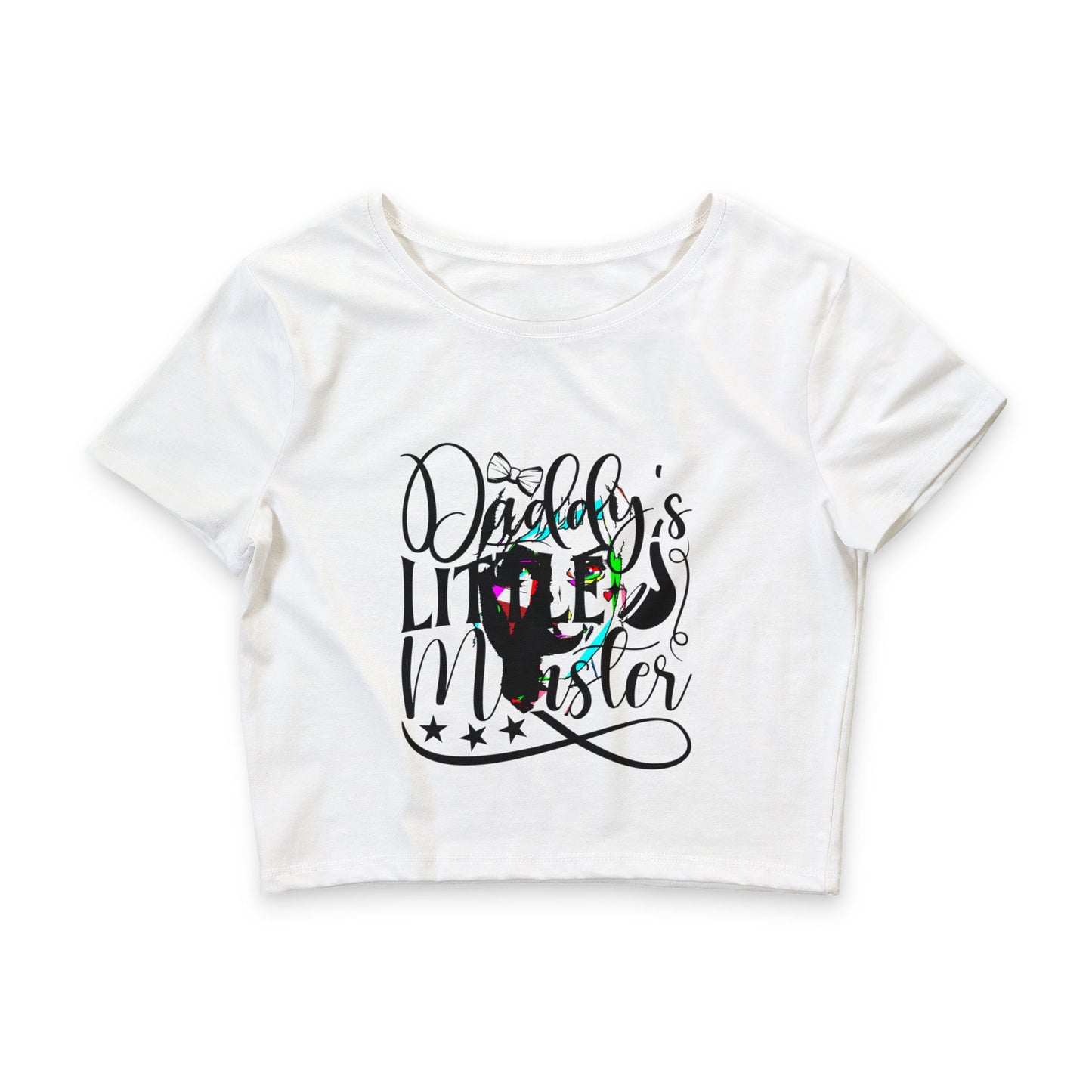 Daddy’s Little Monster Crop Tee — Cute Baby Joker Shirt