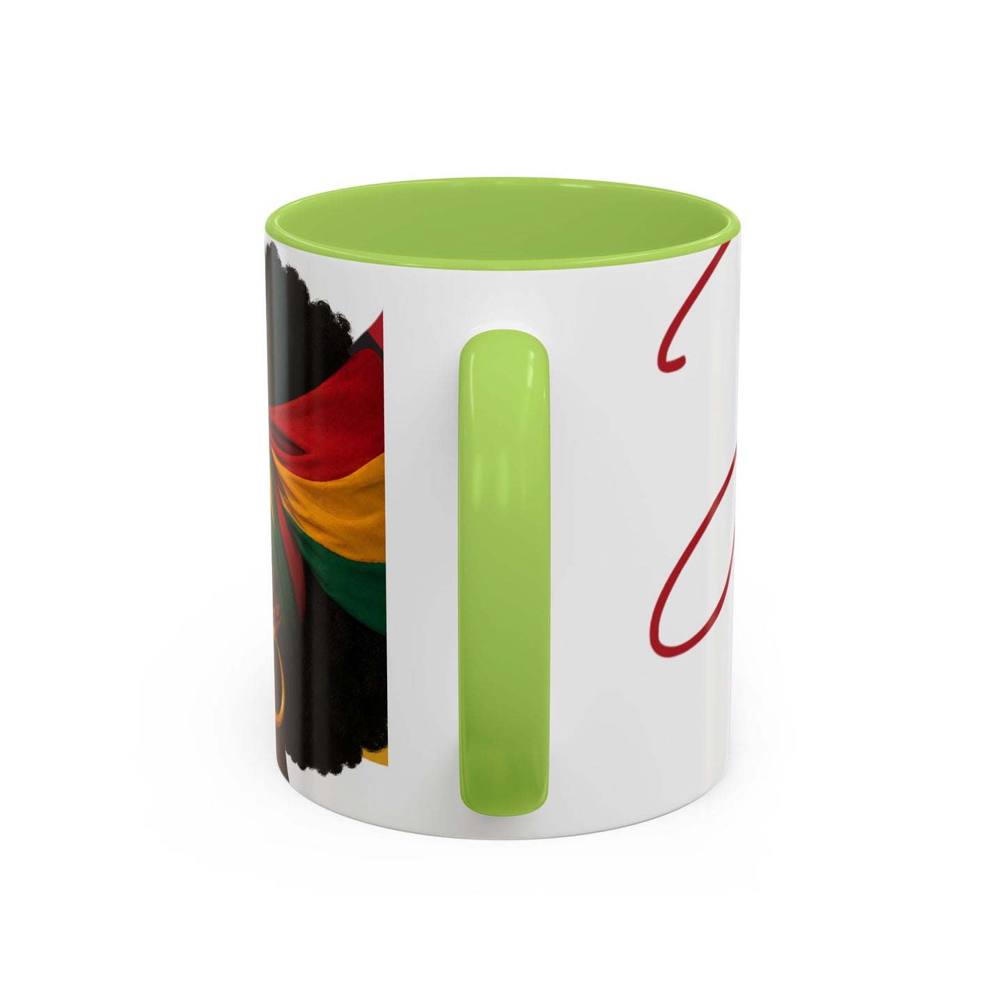 Juneteenth Coffee Mug — Black Woman Portrait "Juneteenth Freedom Day" Accent Mug
