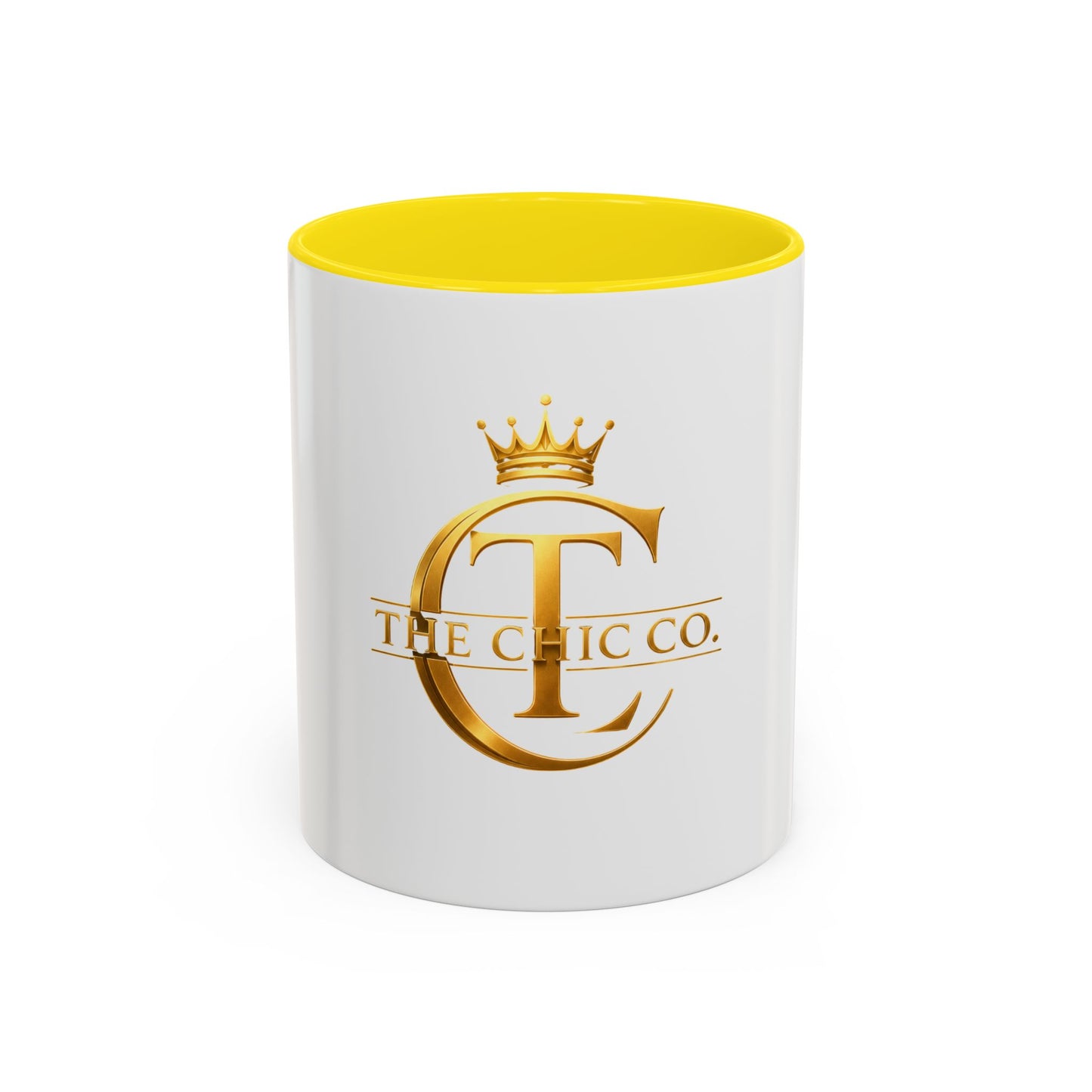 Gold Crown Logo Coffee Mug — The Chic Co. Accent Ceramic Mug (11/15oz)