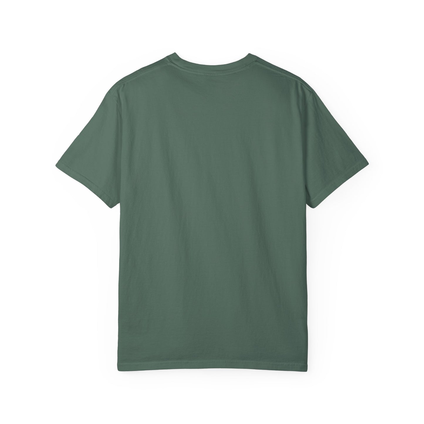 Futuristic Metal Emblem Graphic T‑Shirt