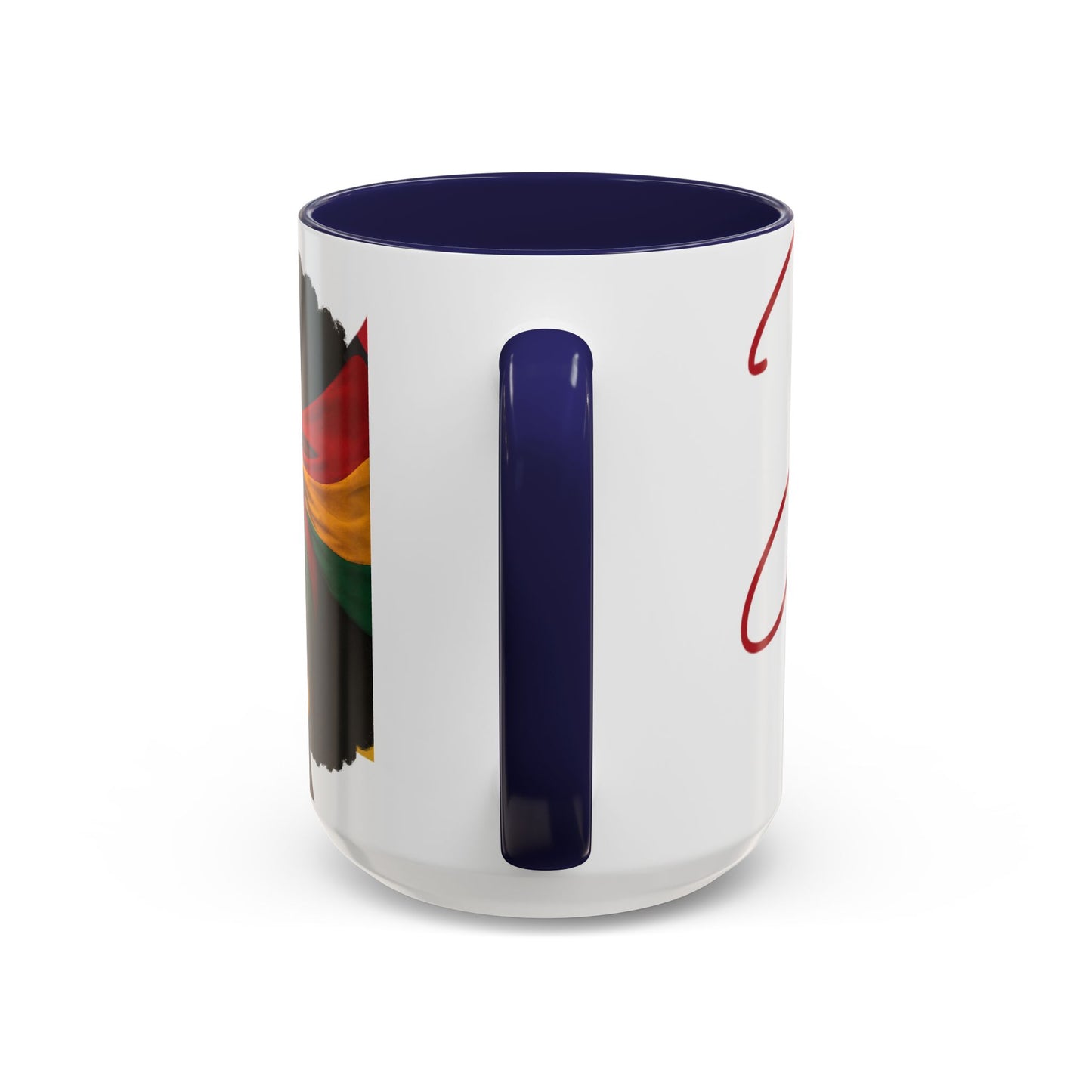 Juneteenth Coffee Mug — Black Woman Portrait "Juneteenth Freedom Day" Accent Mug