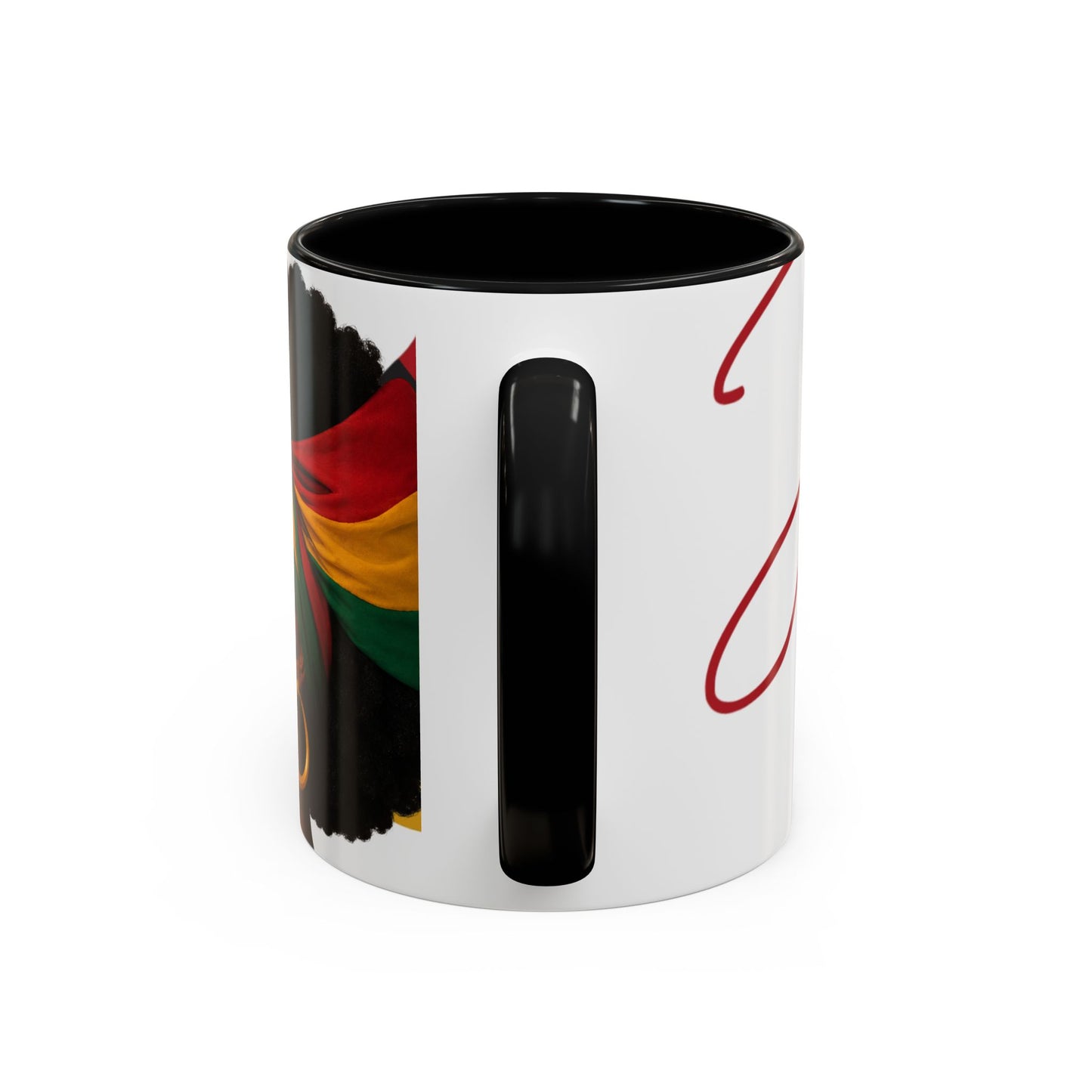 Juneteenth Coffee Mug — Black Woman Portrait "Juneteenth Freedom Day" Accent Mug