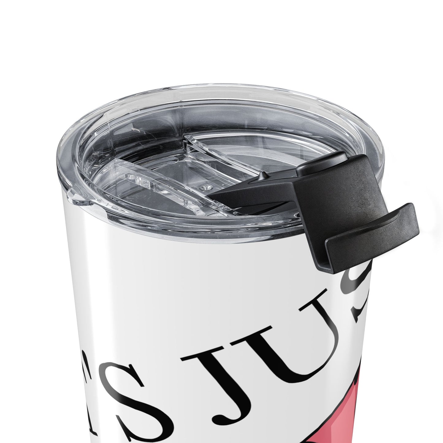 20oz Tumbler — "Just to *ucking Early" Funny Pink Cartoon Face Travel Mug
