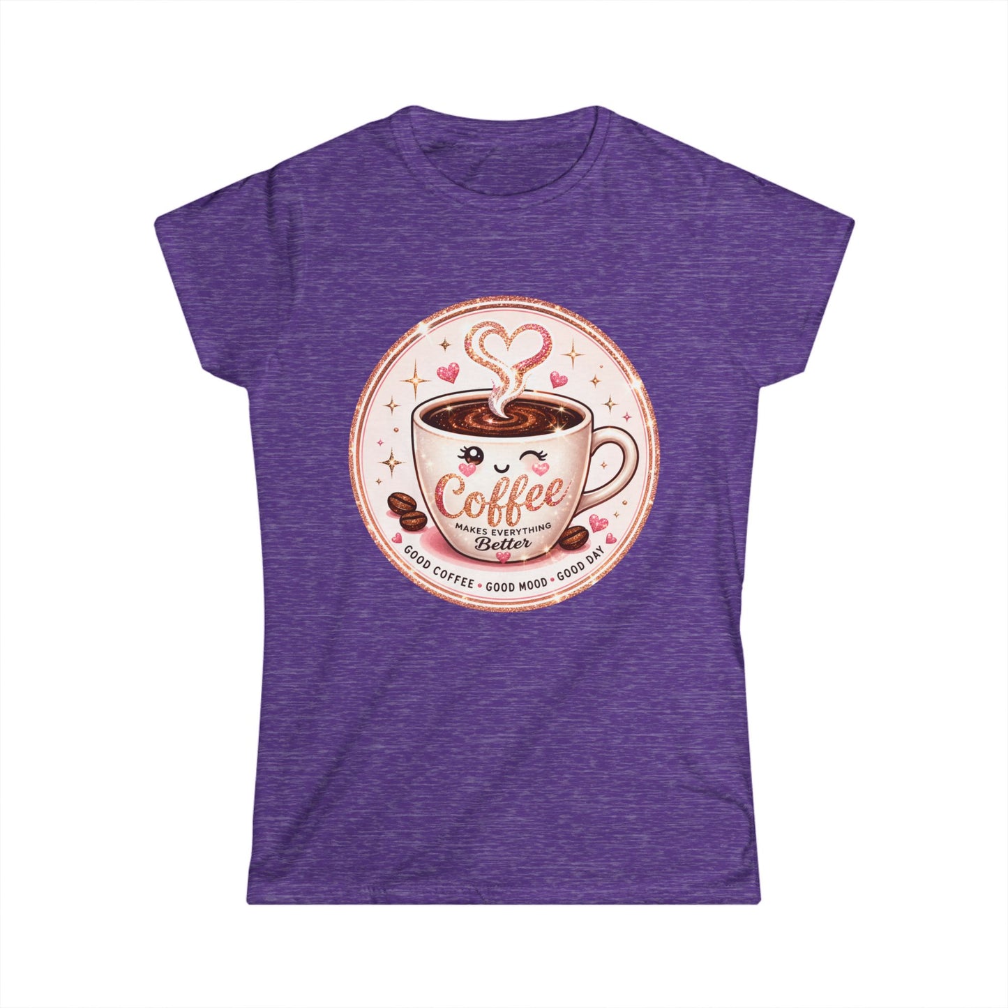 Coffee Lover Tee — Cute "Coffee Makes Everything Better" Graphic Shirt