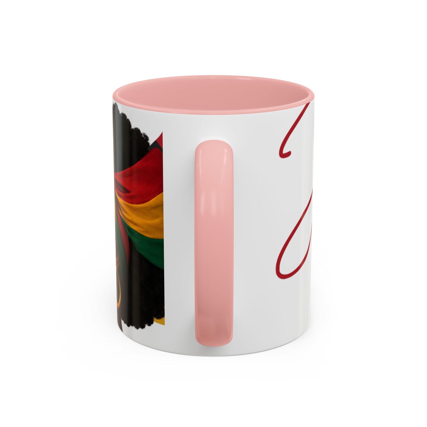 Juneteenth Coffee Mug — Black Woman Portrait "Juneteenth Freedom Day" Accent Mug
