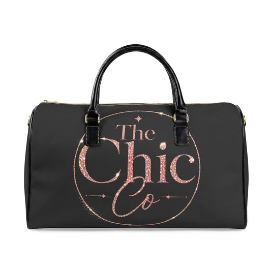 Chic Co Rose Gold Logo Weekender Bag