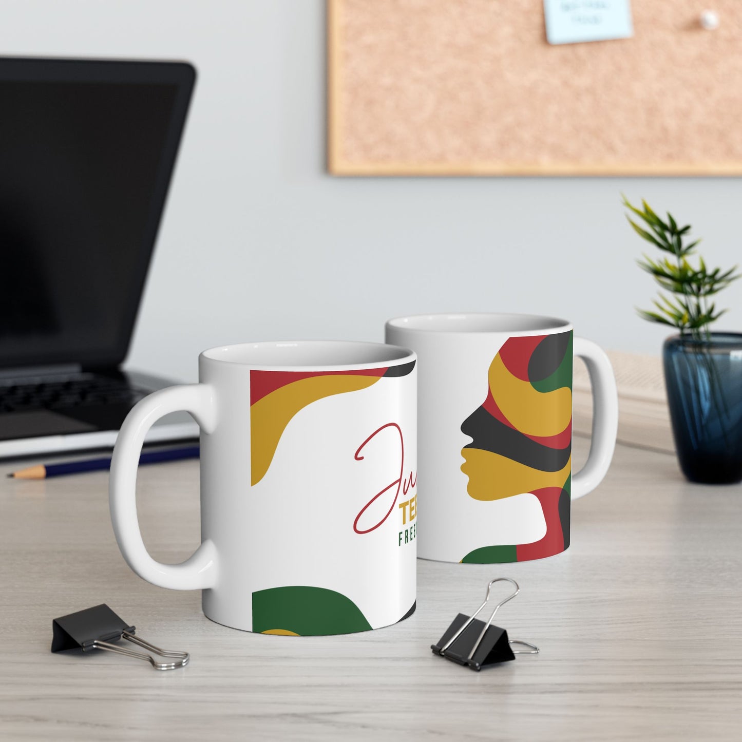 Juneteenth Freedom Day Ceramic Mug — Black History Celebration Coffee Cup (11oz/15oz)