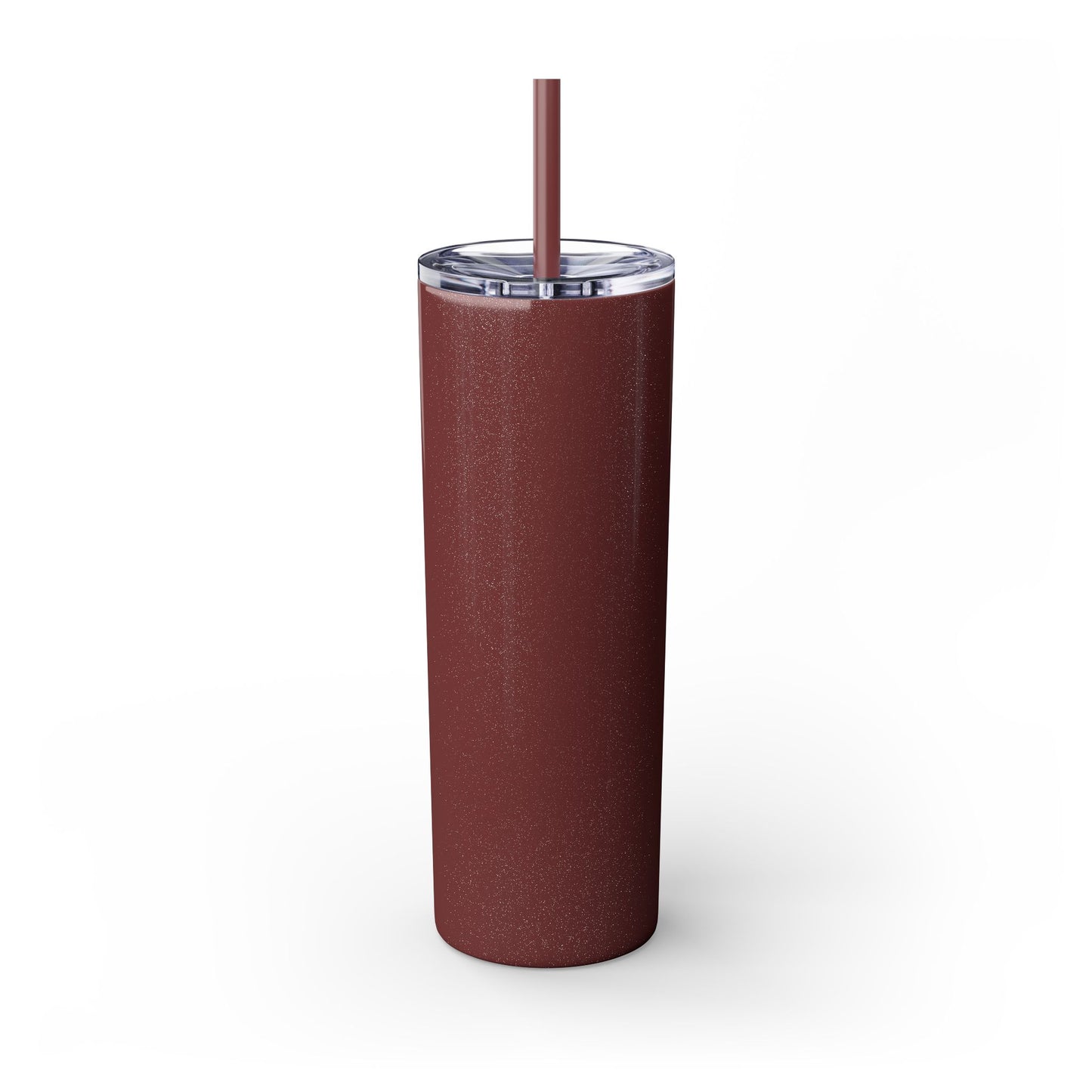 The Chic Co. Gold Crown Monogram Skinny Tumbler 20oz — Gold Stainless Straw