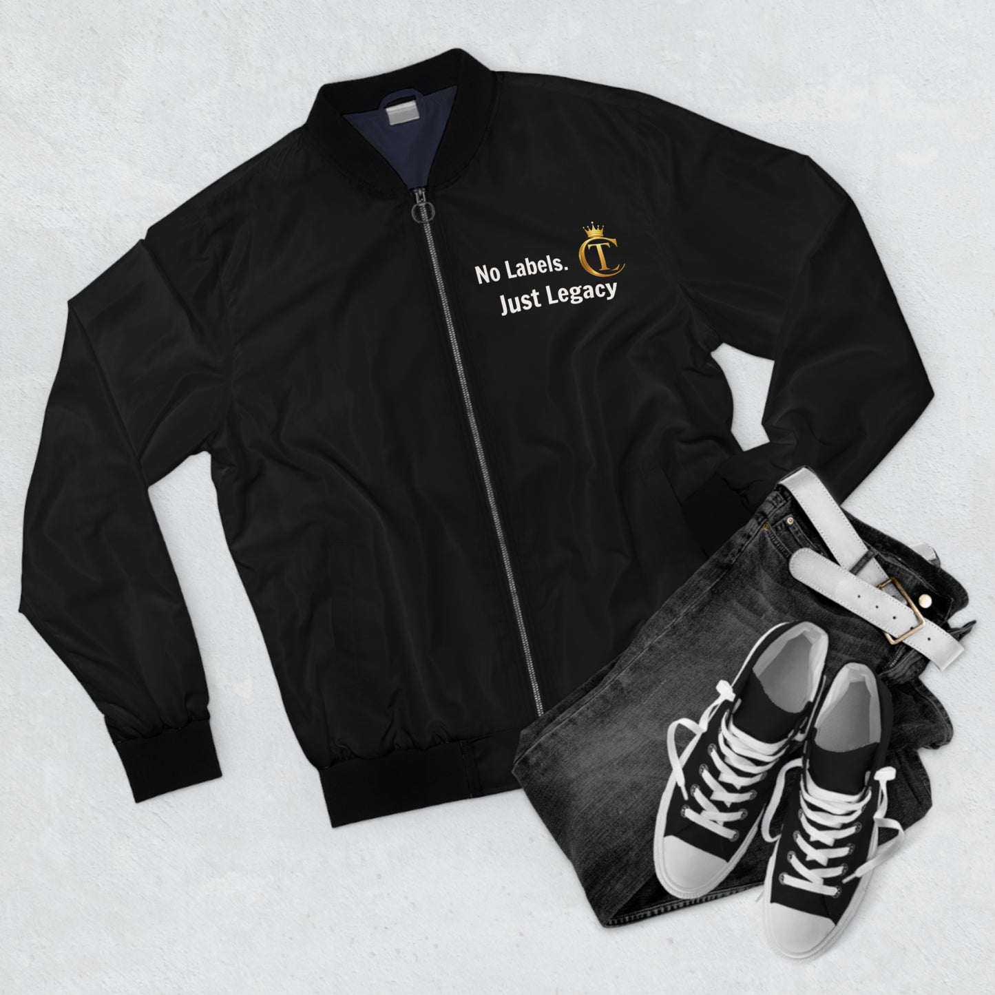 The Chic Co. Signature "No Labels. Just Legacy" Bomber Jacket