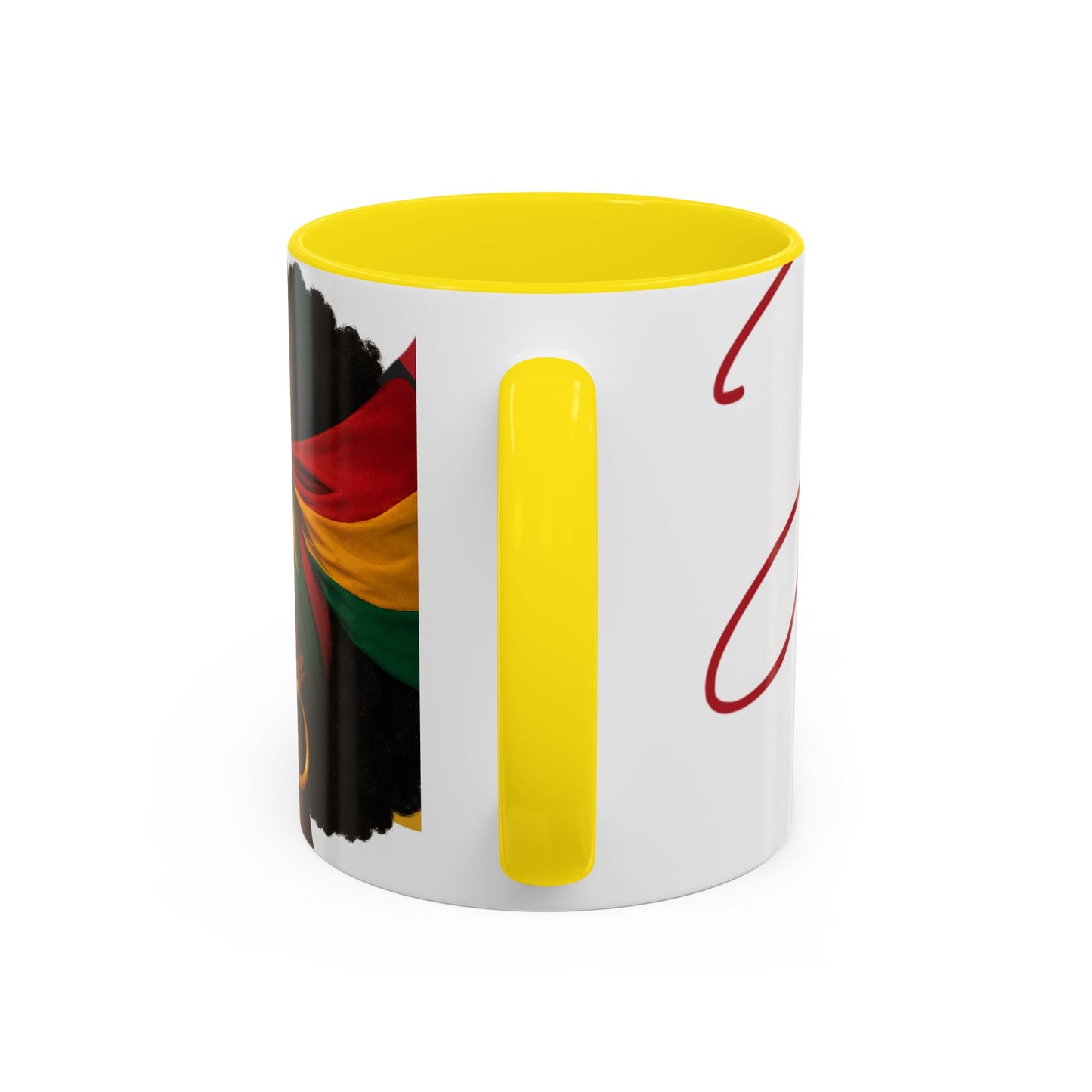 Juneteenth Coffee Mug — Black Woman Portrait "Juneteenth Freedom Day" Accent Mug