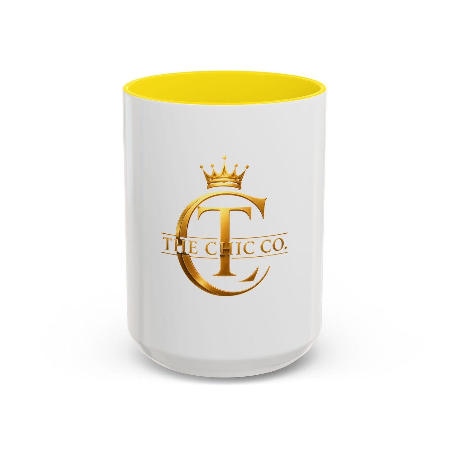 Gold Crown Logo Coffee Mug — The Chic Co. Accent Ceramic Mug (11/15oz)
