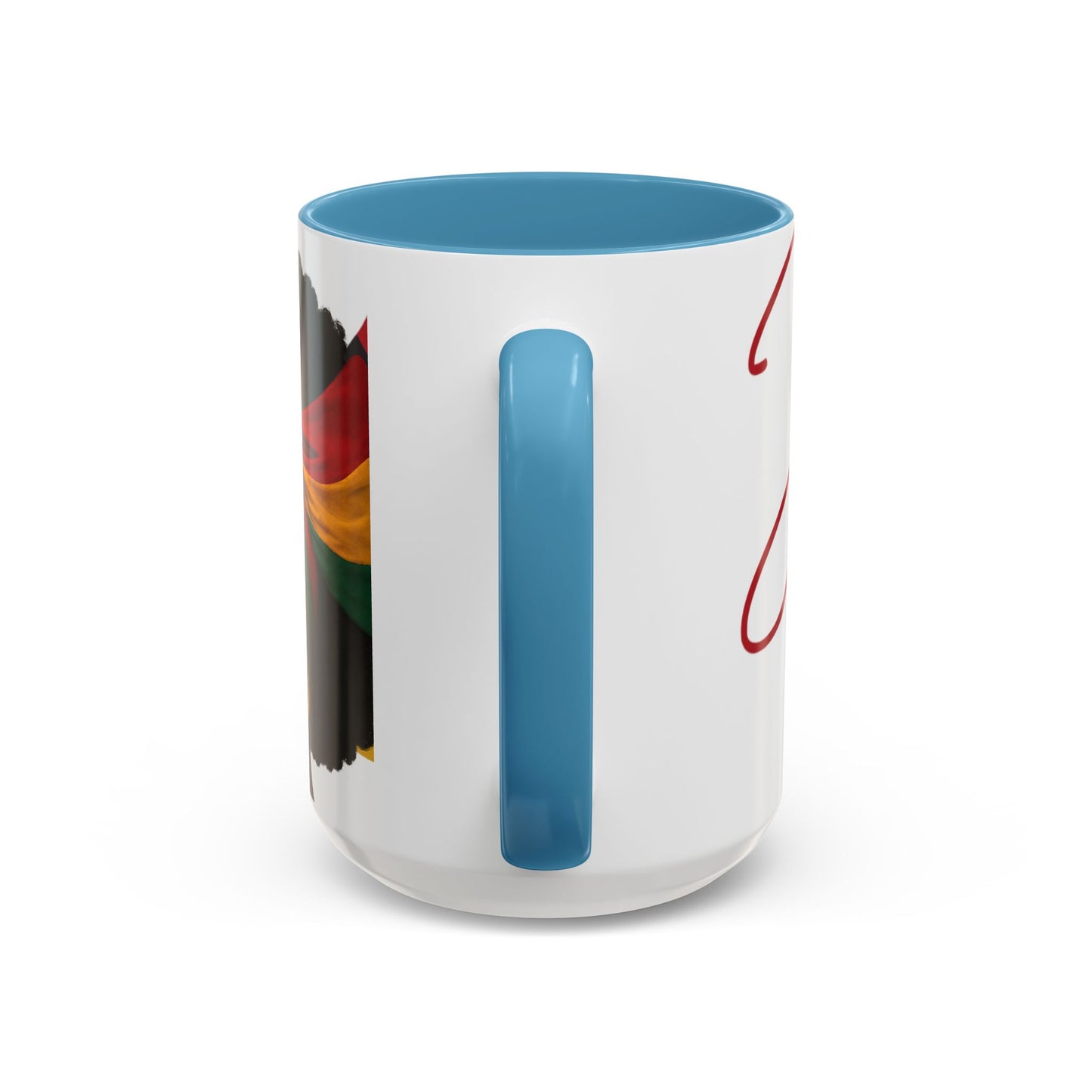 Juneteenth Coffee Mug — Black Woman Portrait "Juneteenth Freedom Day" Accent Mug
