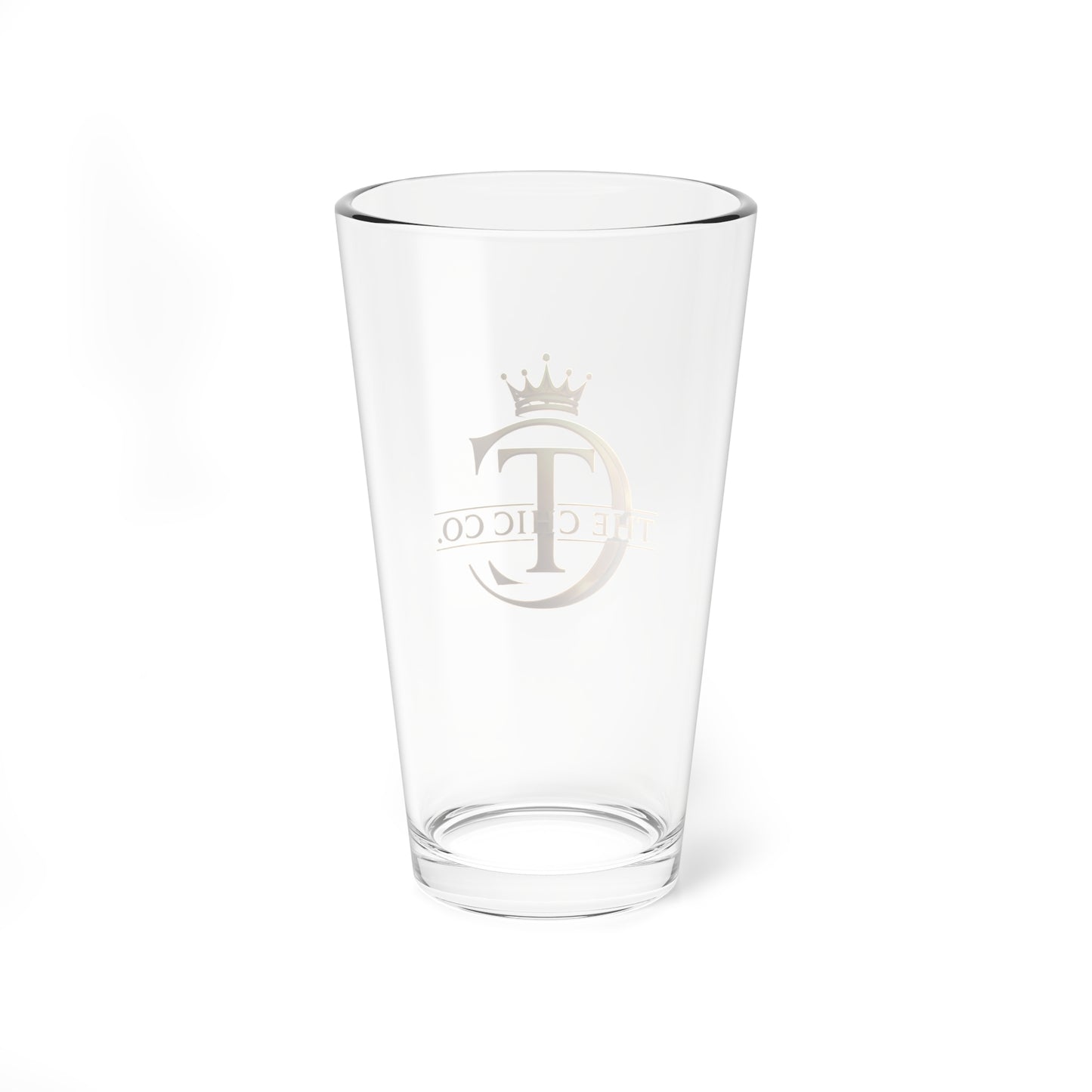 The Chic Co. Signature Gold Crown Pint Glass