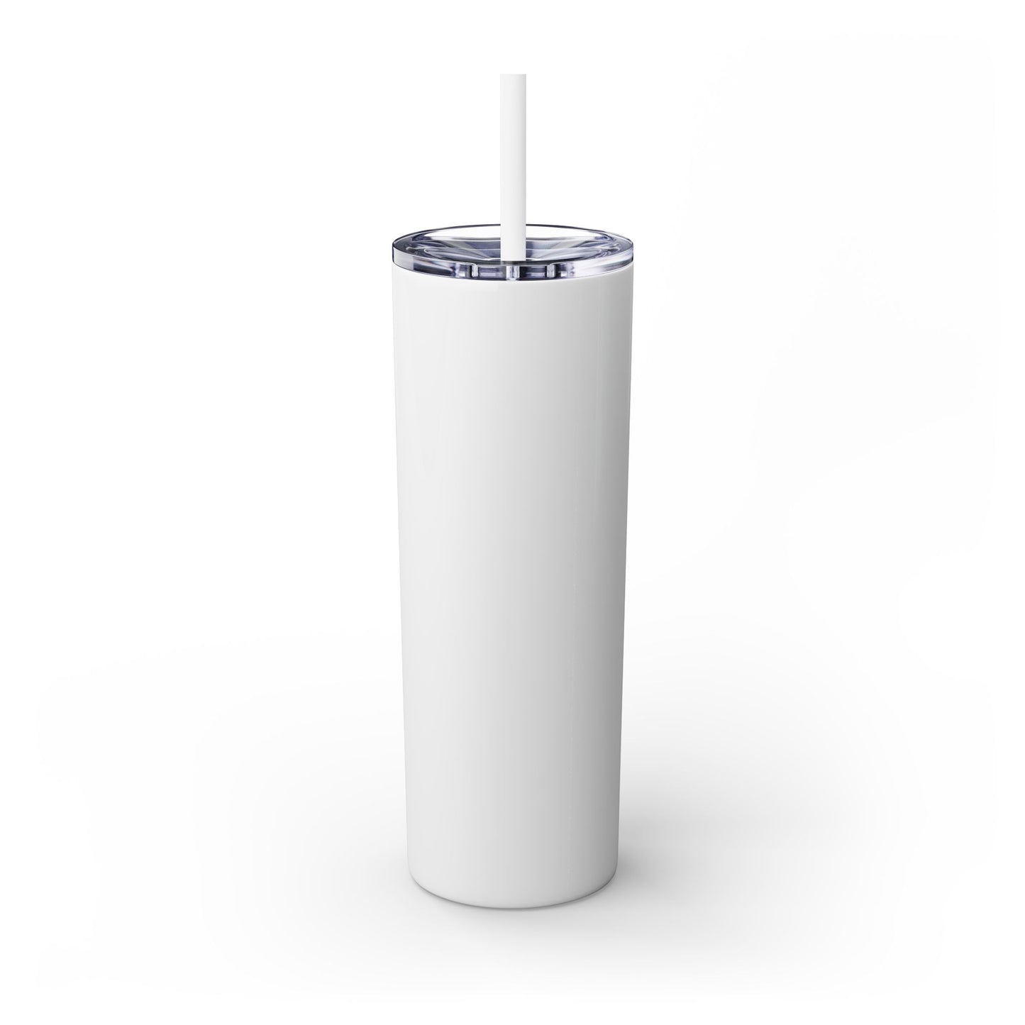 The Chic Co. Gold Crown Monogram Skinny Tumbler 20oz — Gold Stainless Straw