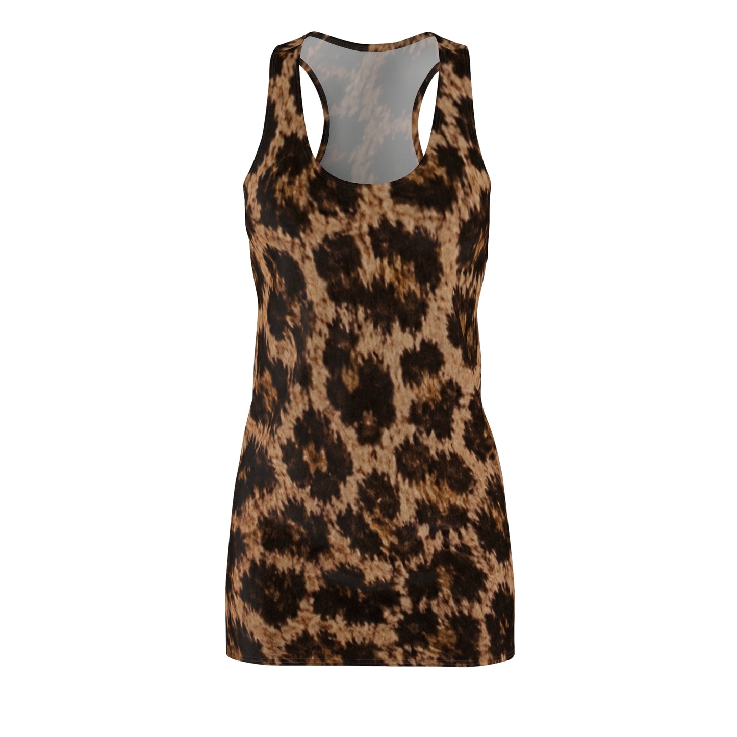 Leopard Print Racerback Dress – Women's Animal Print Summer Dress