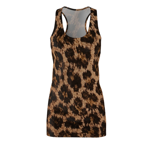 Leopard Print Racerback Dress – Women's Animal Print Summer Dress