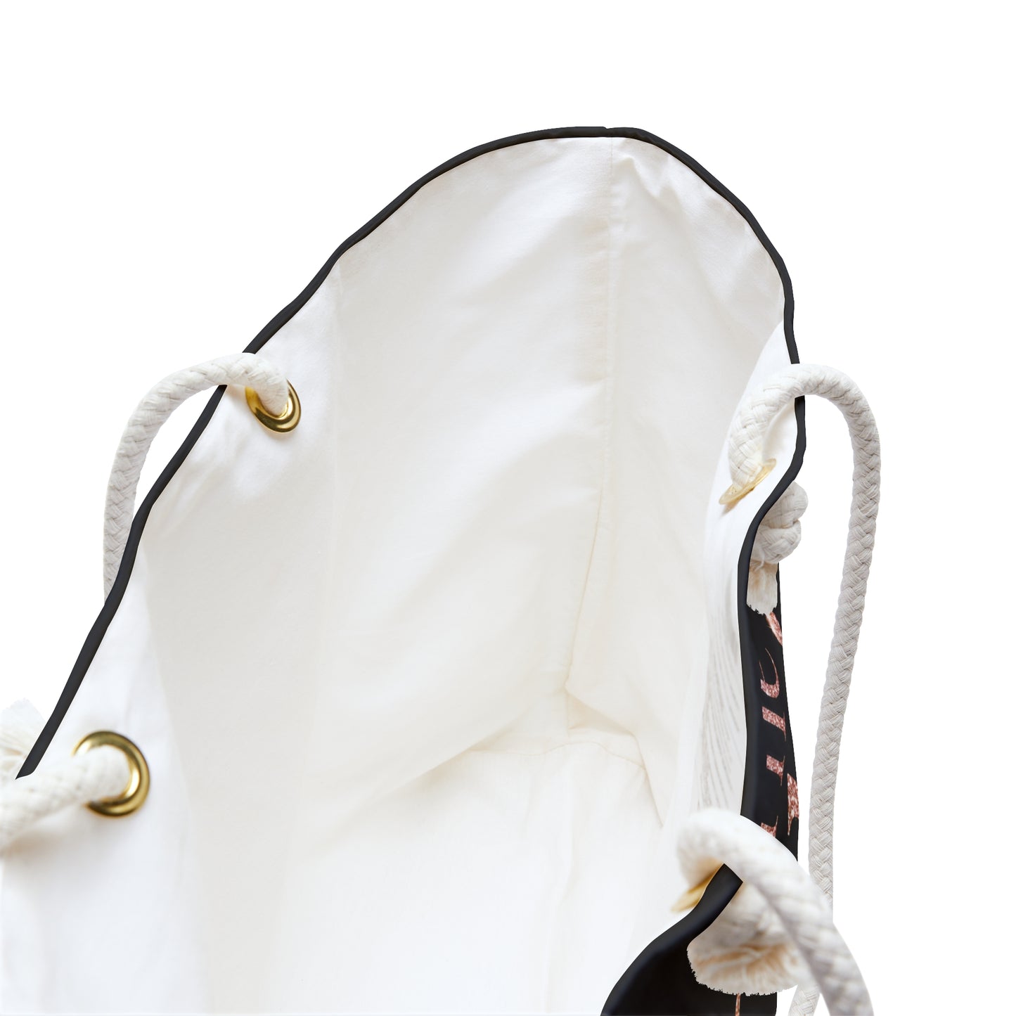 Chic Co. Black and Rose Gold Weekender Bag —Travel Tote