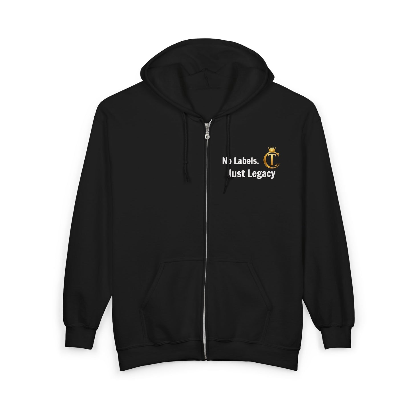 The Chic Co. Signature "No Labels, Just Legacy" Zip-Up Hoodie