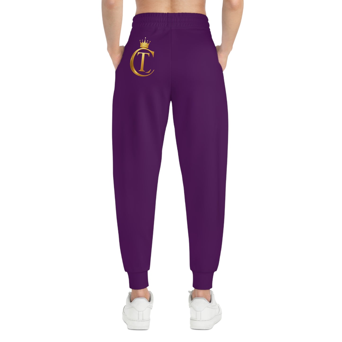 No Labels Just Legacy Athletic Joggers — The Chic Co. Gold Crown Monogram Sweatpants