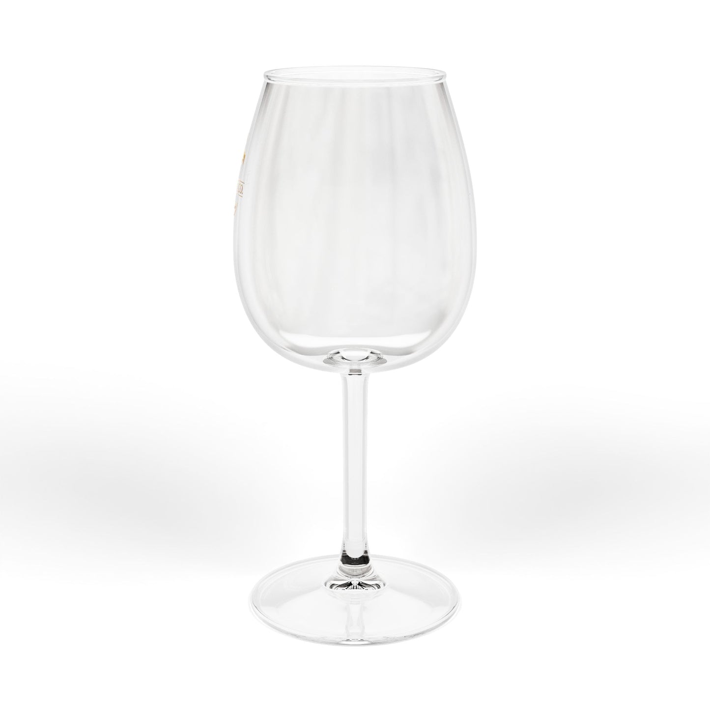 The Chic Co. Signature Gold Crown Monogram Wine Glass — 12oz Stemmed Glass