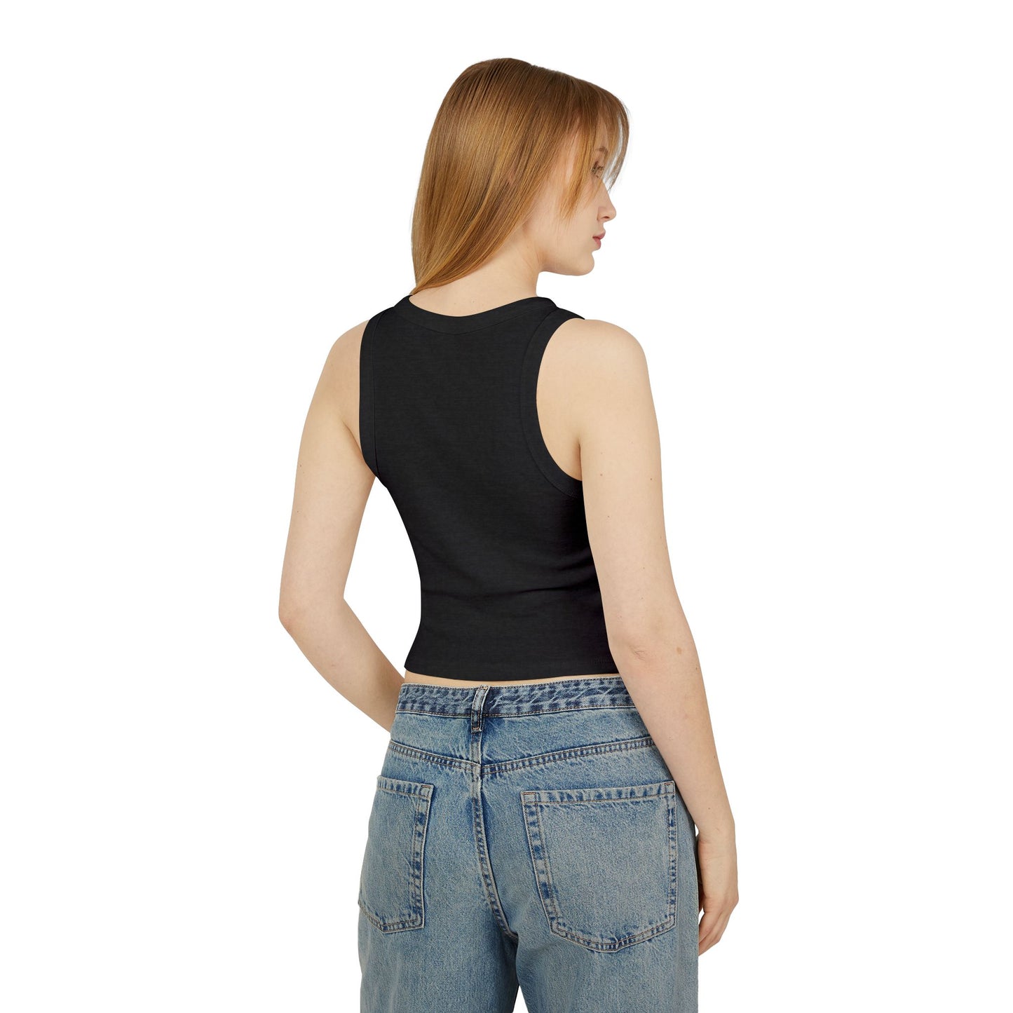 Gold Crown Monogram Racer Tank Top