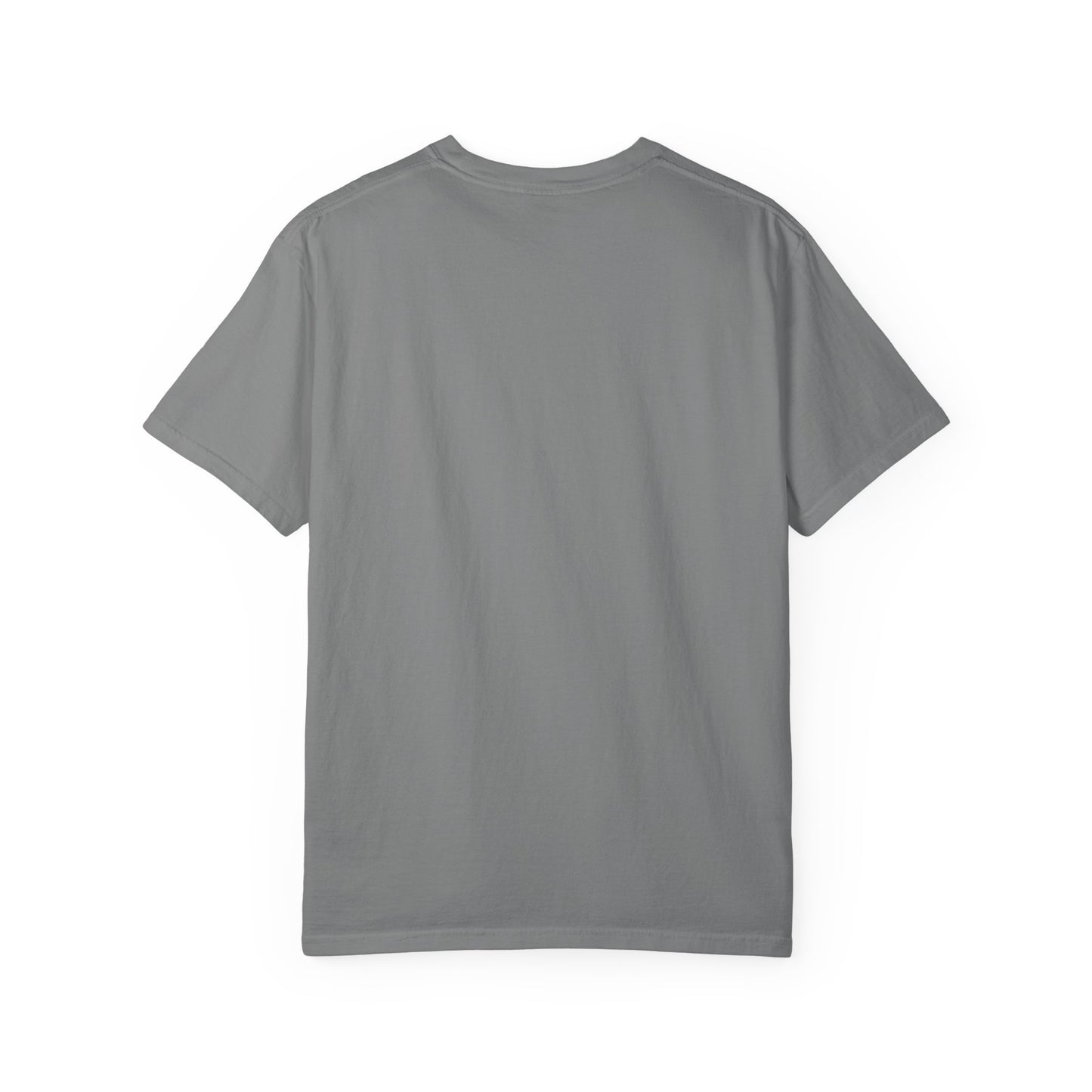 Futuristic Metal Emblem Graphic T‑Shirt