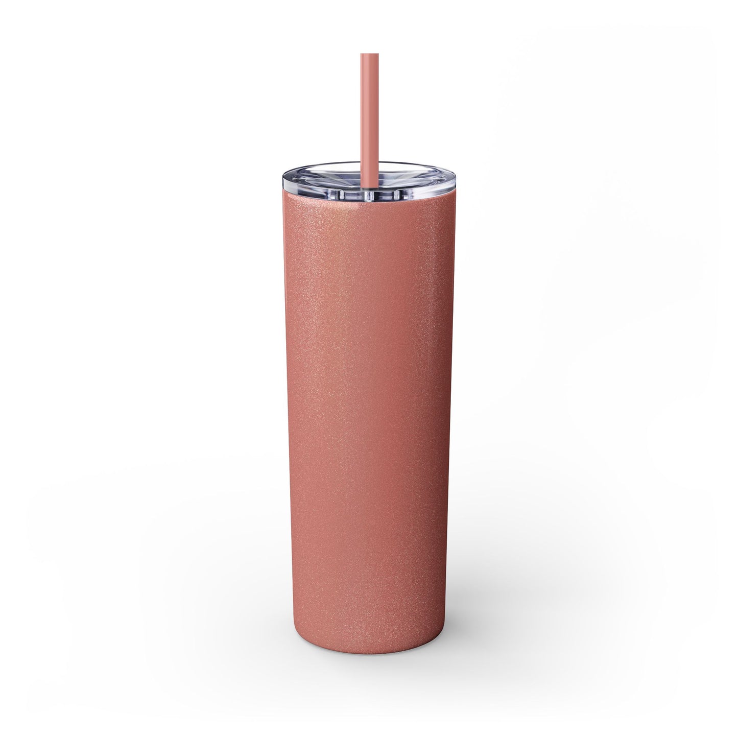 The Chic Co. Gold Crown Monogram Skinny Tumbler 20oz — Gold Stainless Straw
