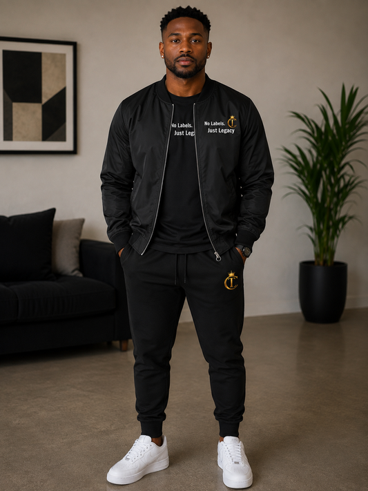 The Chic Co. Signature "No Labels. Just Legacy" Bomber Jacket