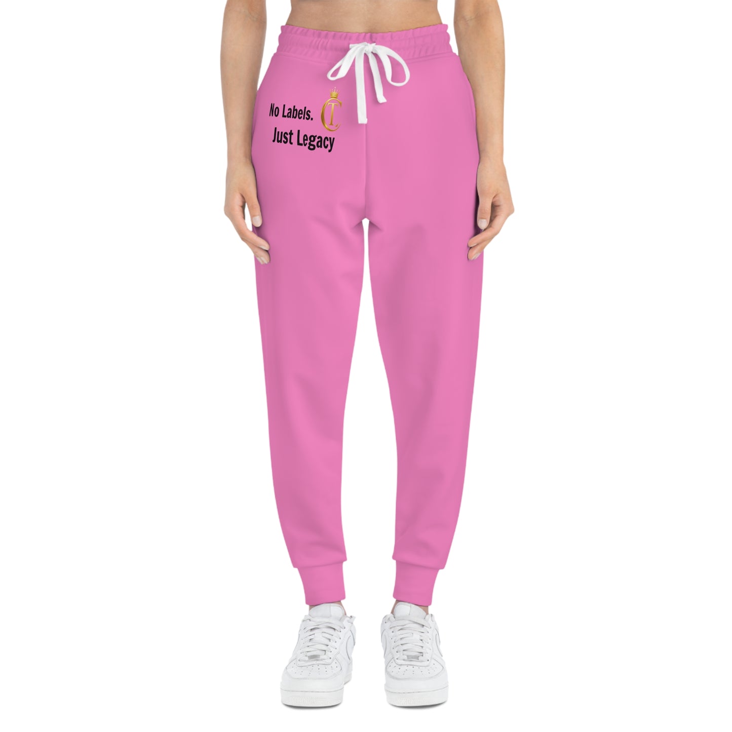 No Labels Just Legacy Athletic Joggers — The Chic Co. Gold Crown Monogram Sweatpants