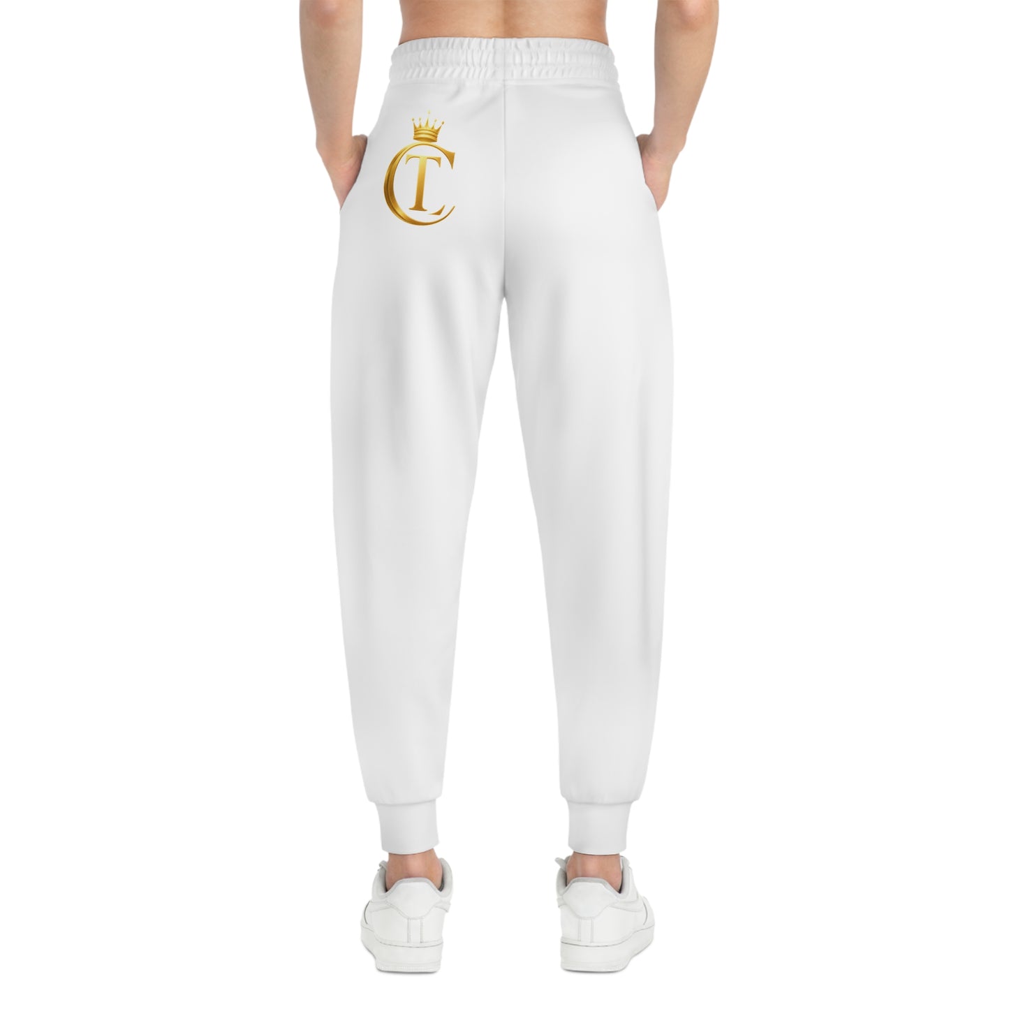 No Labels Just Legacy Athletic Joggers — The Chic Co. Gold Crown Monogram Sweatpants