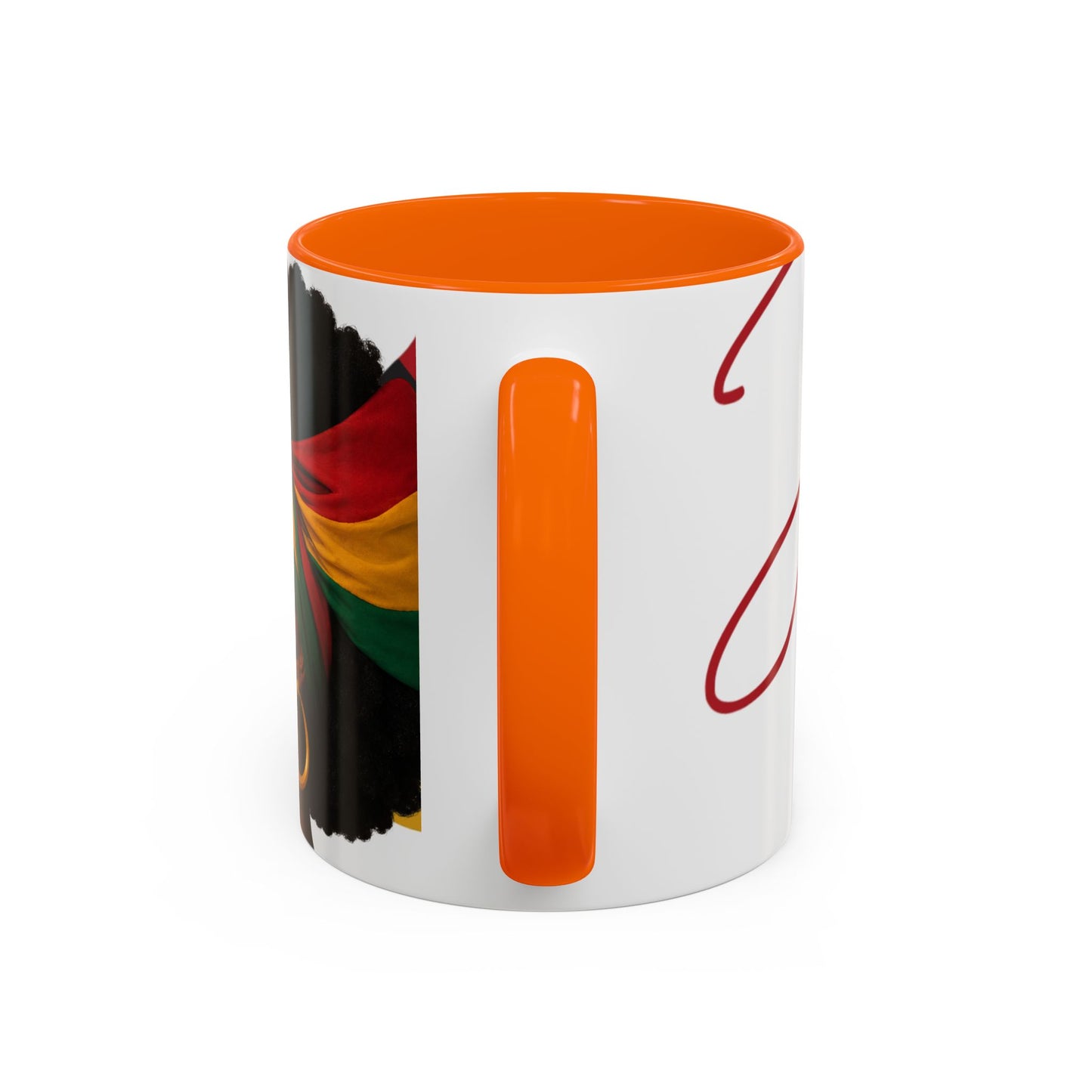 Juneteenth Coffee Mug — Black Woman Portrait "Juneteenth Freedom Day" Accent Mug