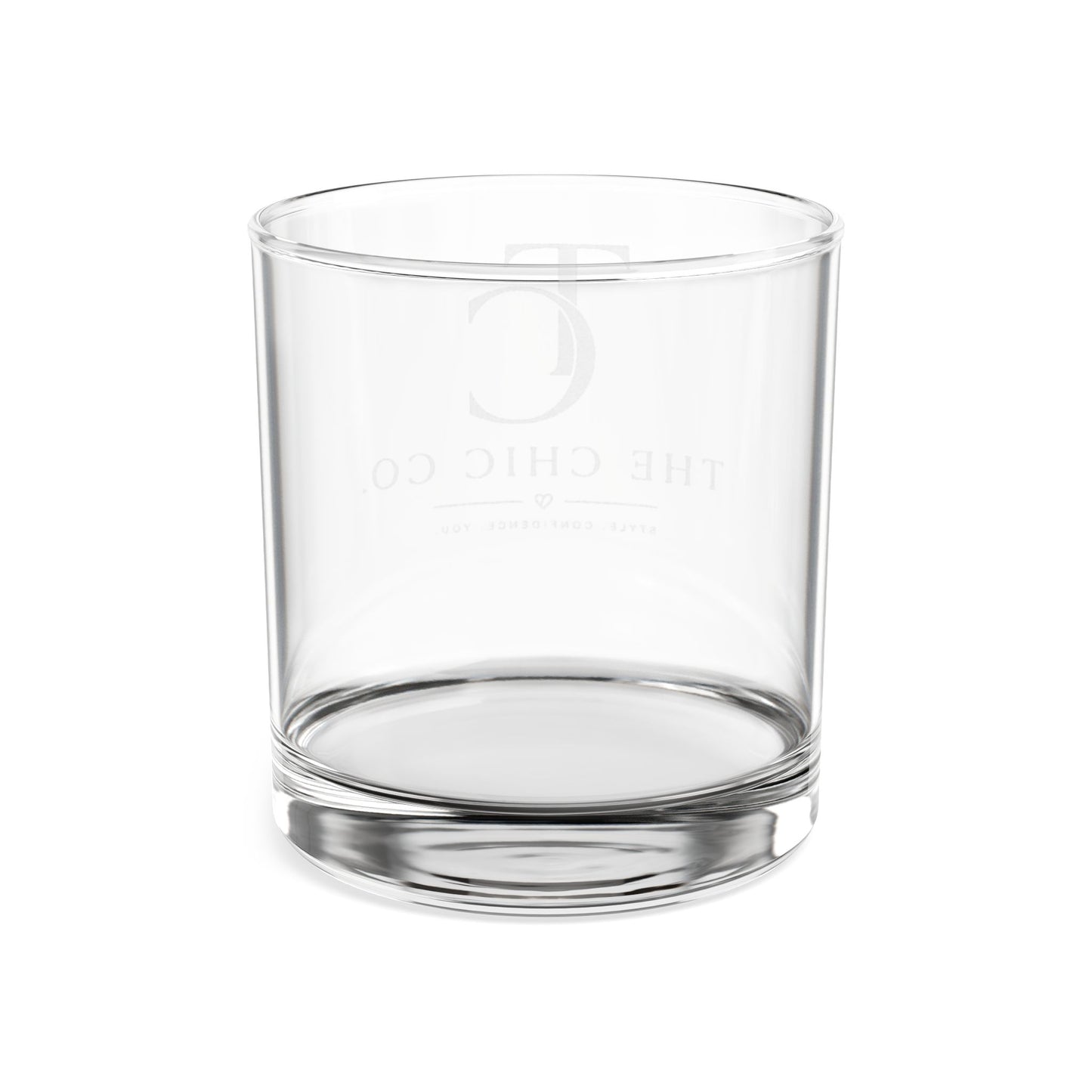 The Chic Co. Etched Whiskey Glass – 10.5 oz