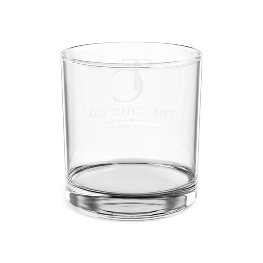 The Chic Co. Etched Whiskey Glass – 10.5 oz