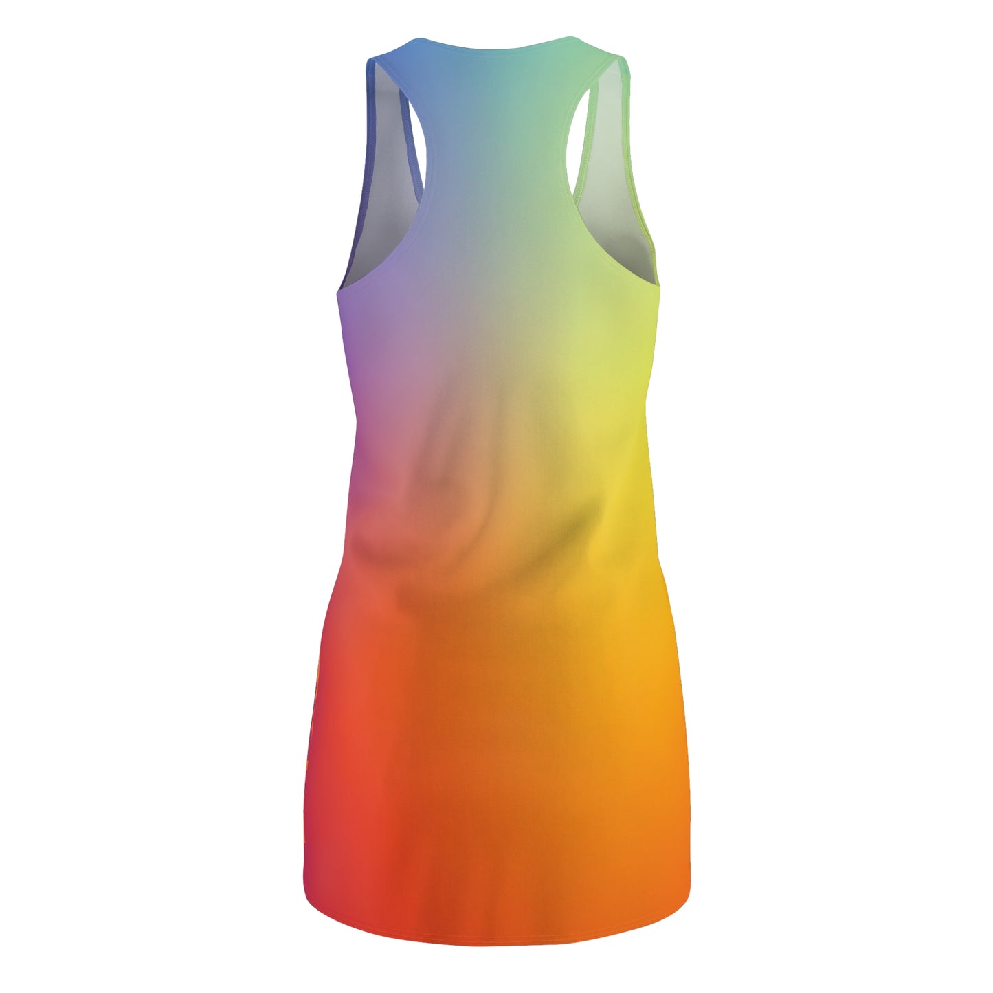 Racerback Dress — Vibrant Rainbow Ombre
