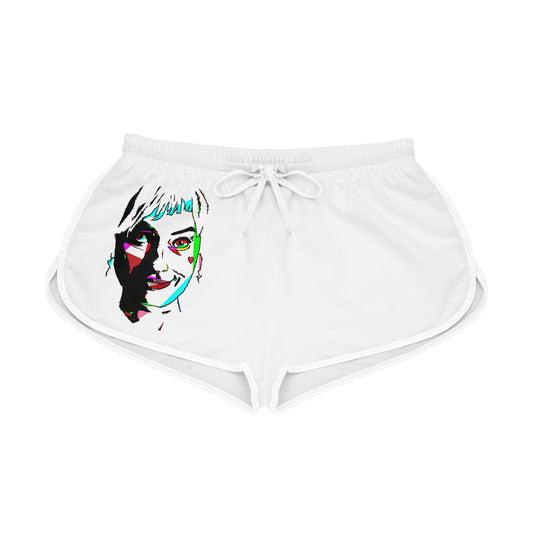 Women's Relaxed Shorts with Playful 'Daddy is Little Monster' Graphic