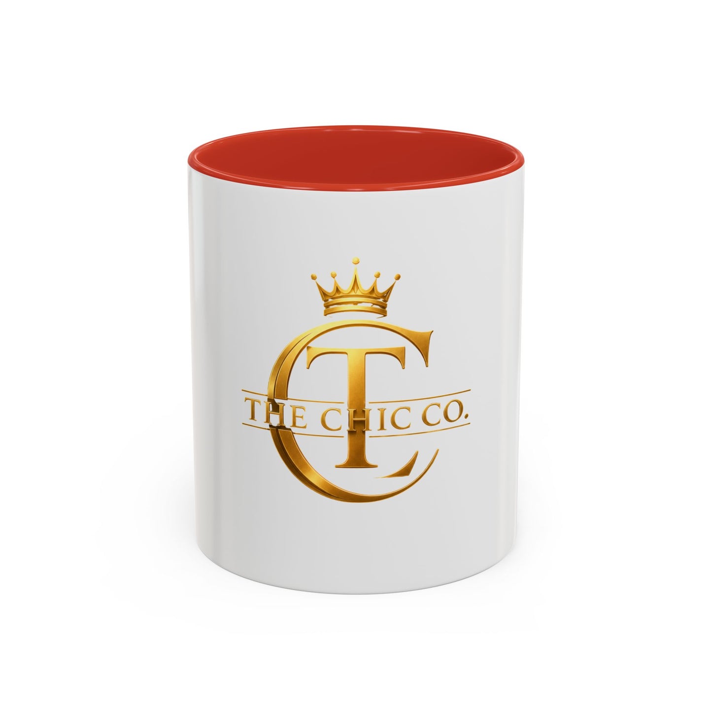 Gold Crown Logo Coffee Mug — The Chic Co. Accent Ceramic Mug (11/15oz)