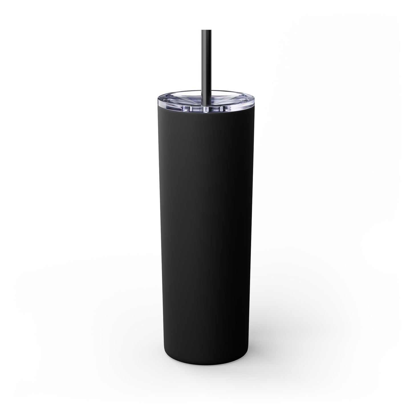 The Chic Co. Gold Crown Monogram Skinny Tumbler 20oz — Gold Stainless Straw