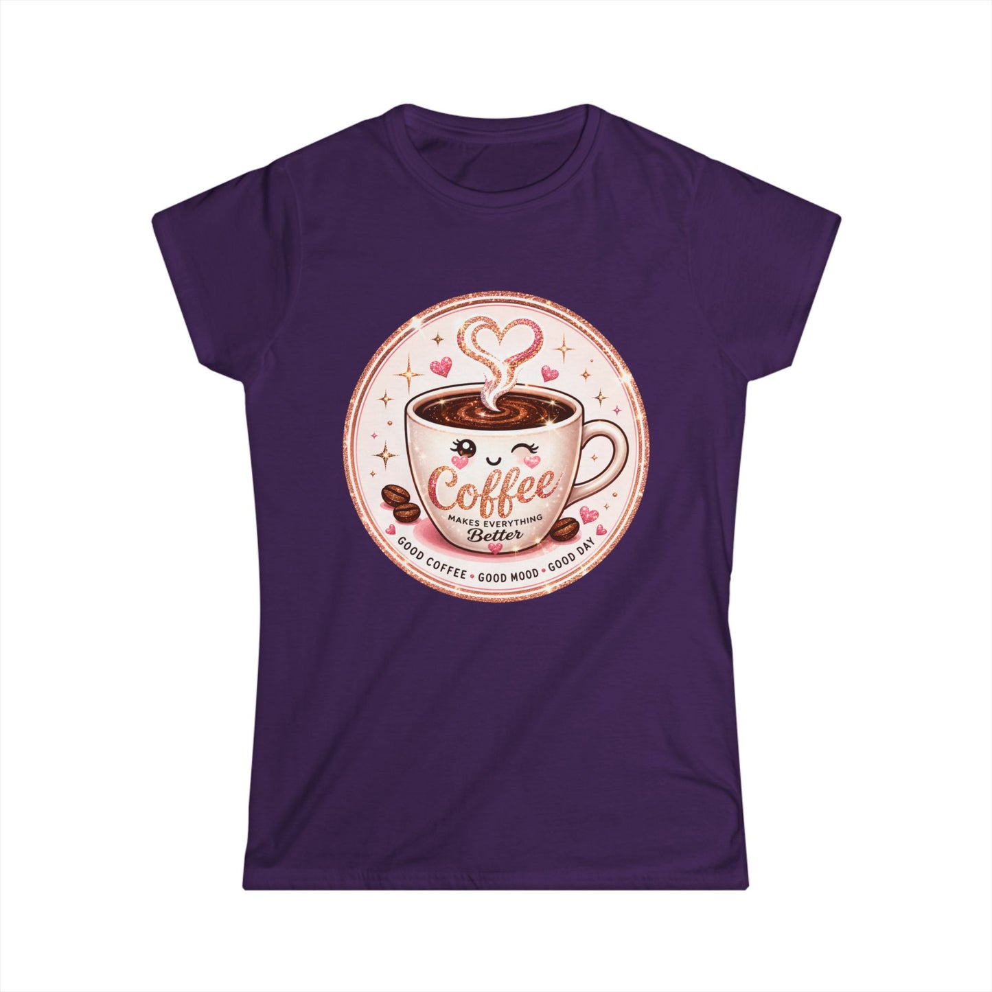 Coffee Lover Tee — Cute "Coffee Makes Everything Better" Graphic Shirt