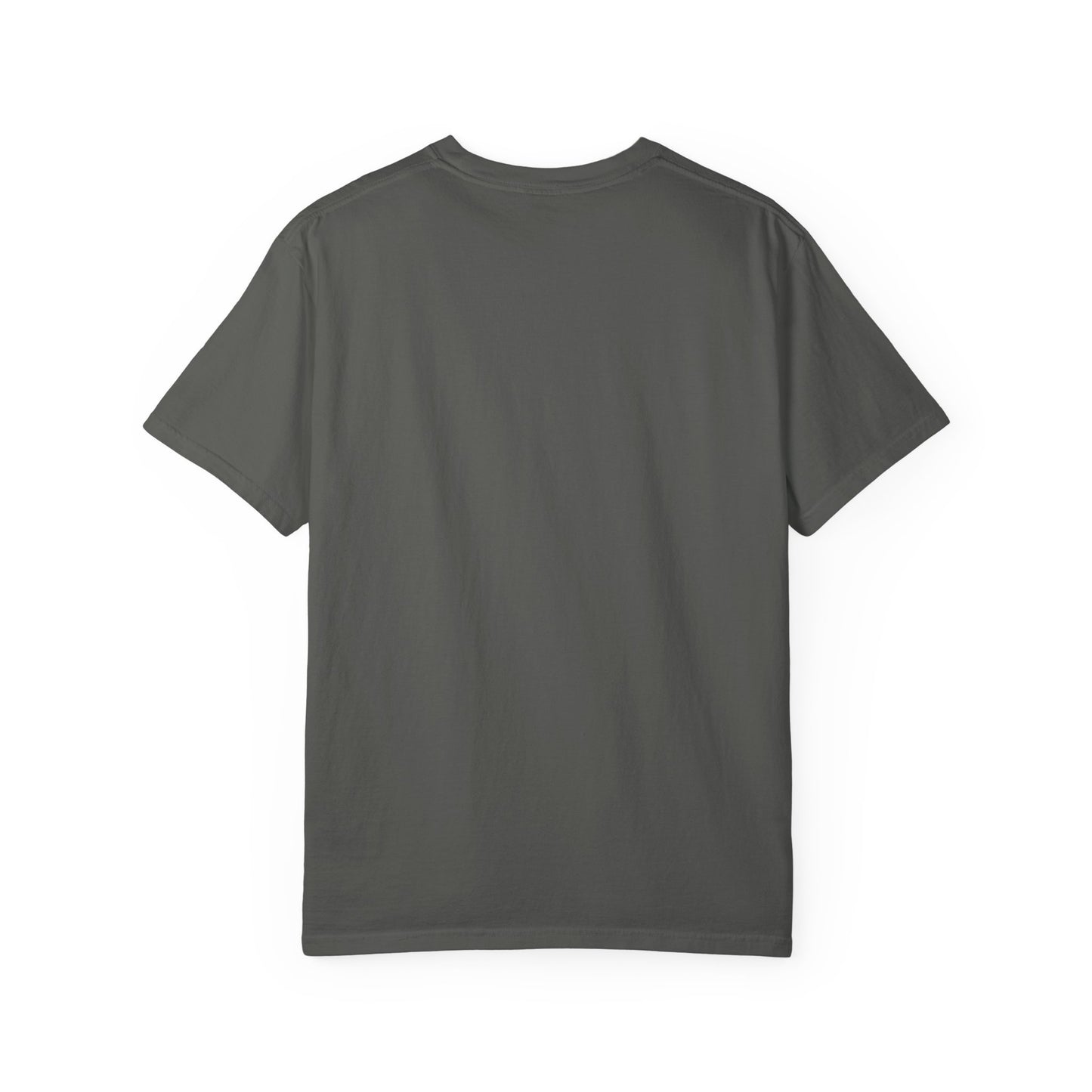 Futuristic Metal Emblem Graphic T‑Shirt