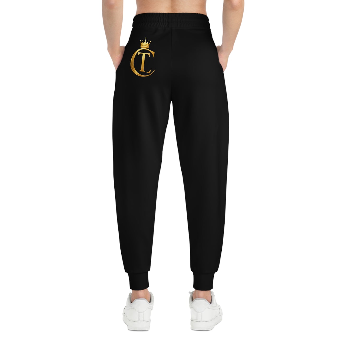 No Labels Just Legacy Athletic Joggers — The Chic Co. Gold Crown Monogram Sweatpants
