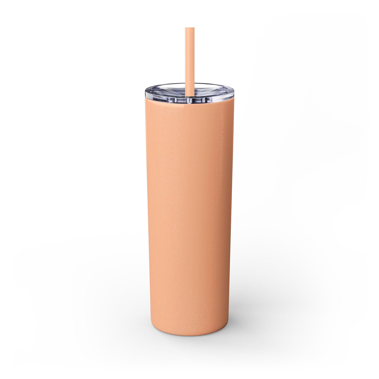 The Chic Co. Gold Crown Monogram Skinny Tumbler 20oz — Gold Stainless Straw