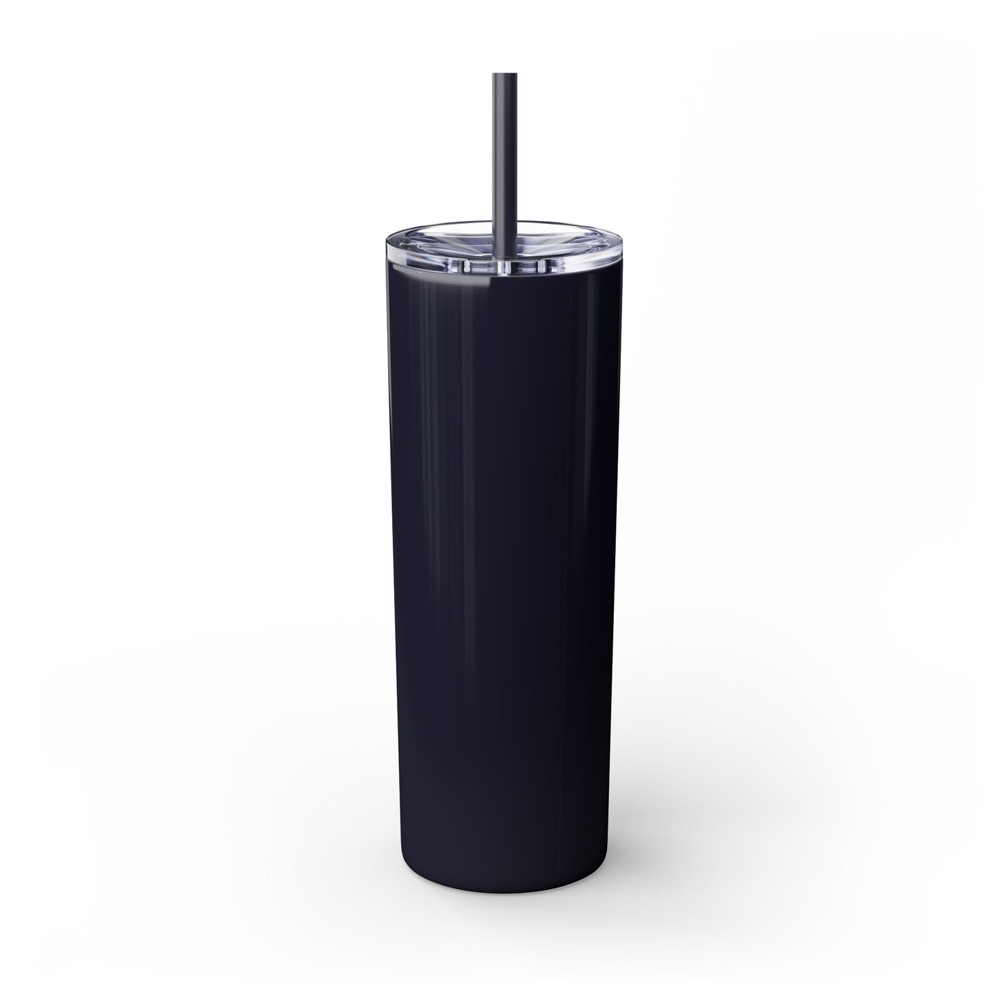 The Chic Co. Gold Crown Monogram Skinny Tumbler 20oz — Gold Stainless Straw