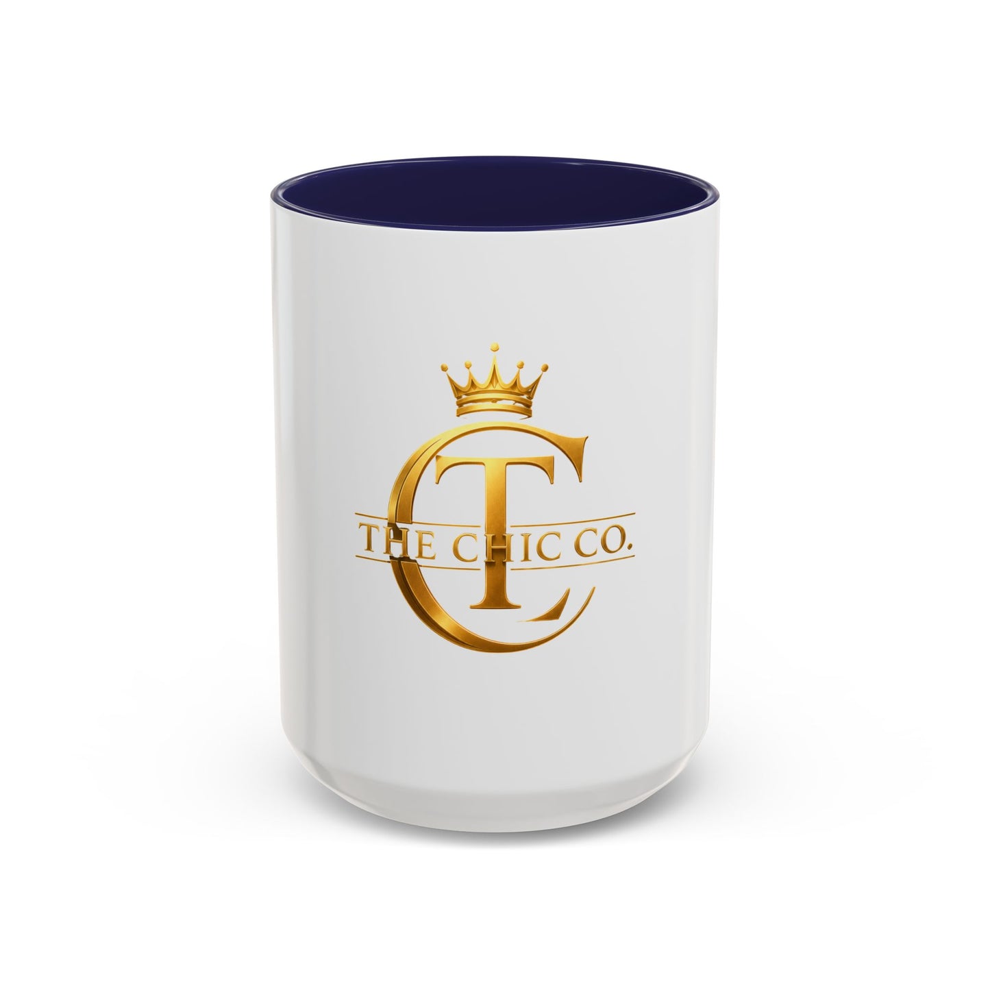 Gold Crown Logo Coffee Mug — The Chic Co. Accent Ceramic Mug (11/15oz)