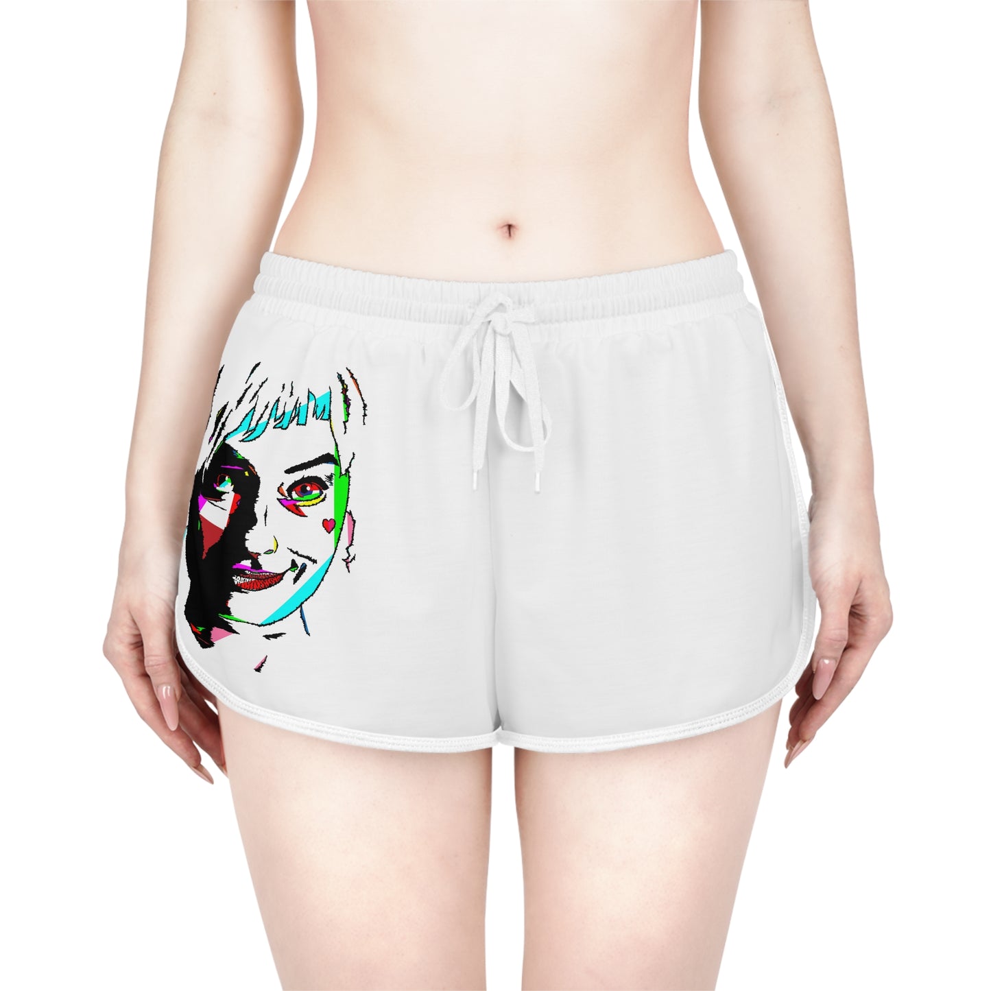 Women's Relaxed Shorts with Playful 'Daddy is Little Monster' Graphic