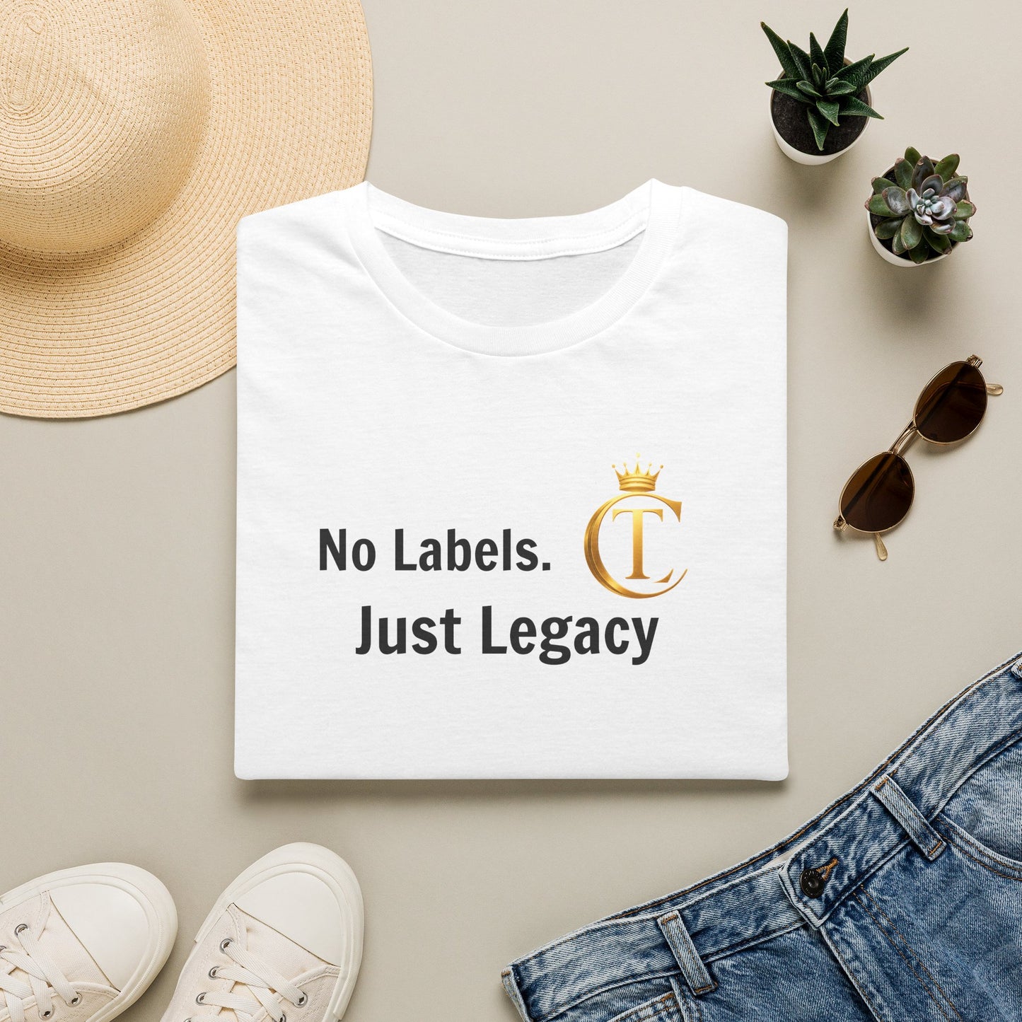 "No Labels. Just Legacy." The Chic Co. Signature Gold Crown