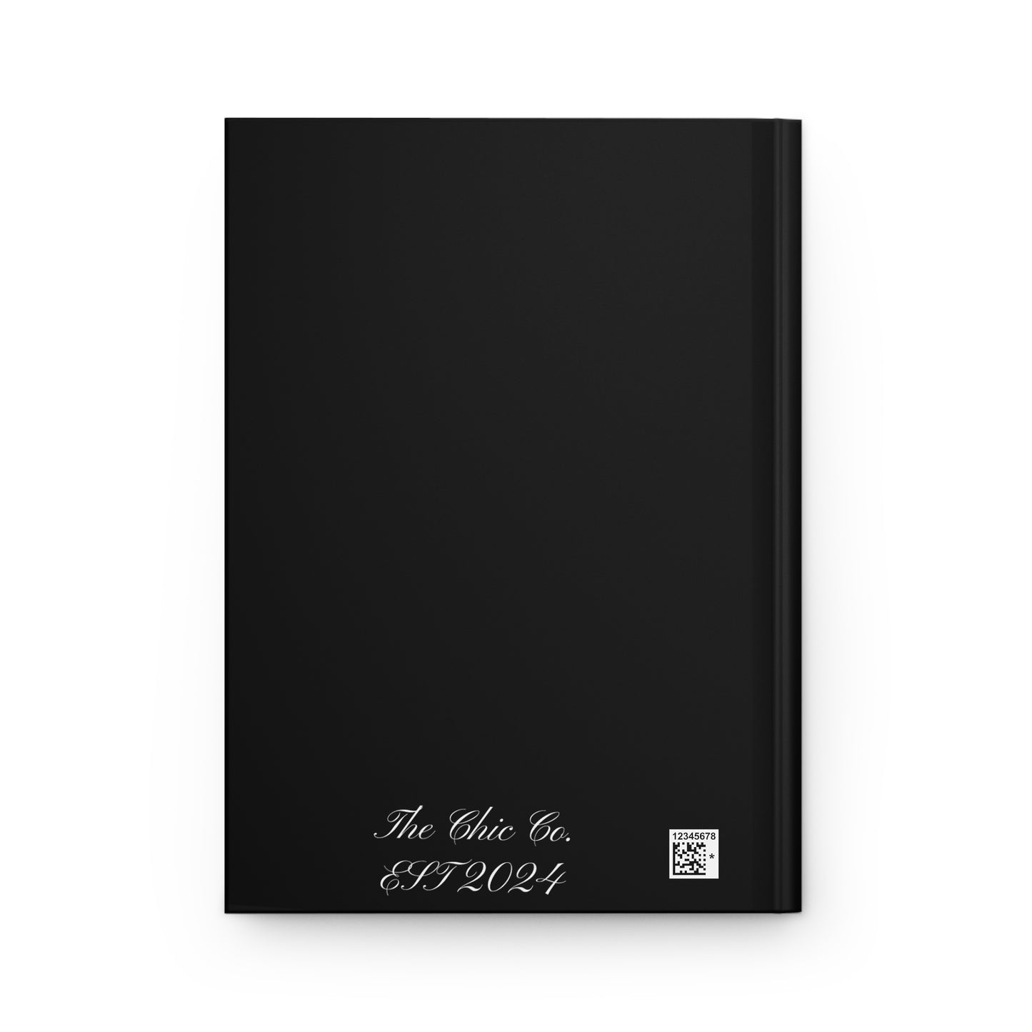 Elegant Black Woman Hardcover Journal — Matte Notebook for Reflection, Goals & Creativity